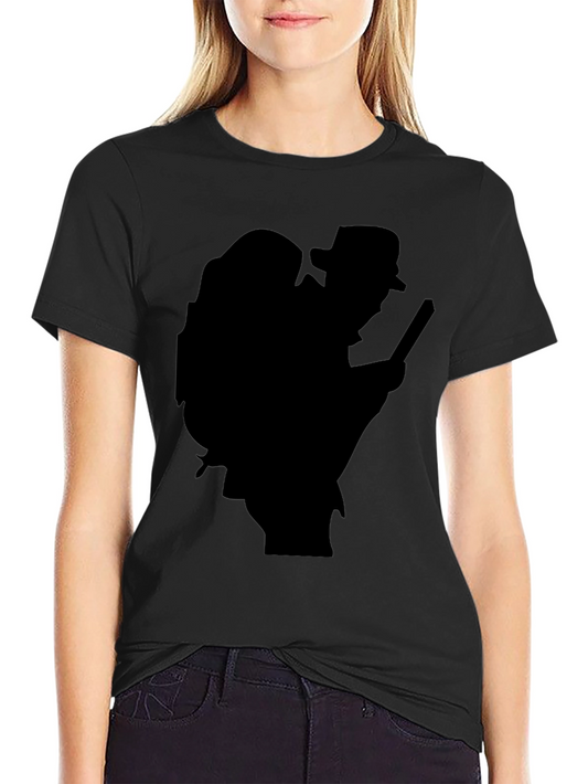 Black Hiker Silhouette T-Shirt
