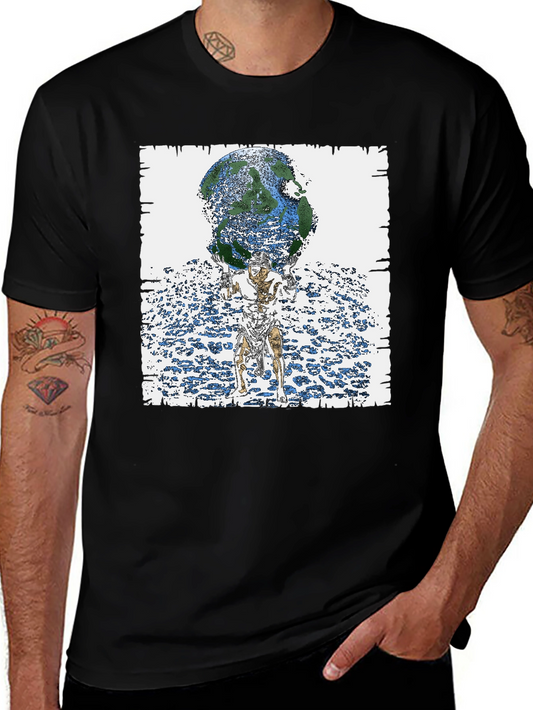 Atlas Earth Graphic Tee - Black T-Shirt