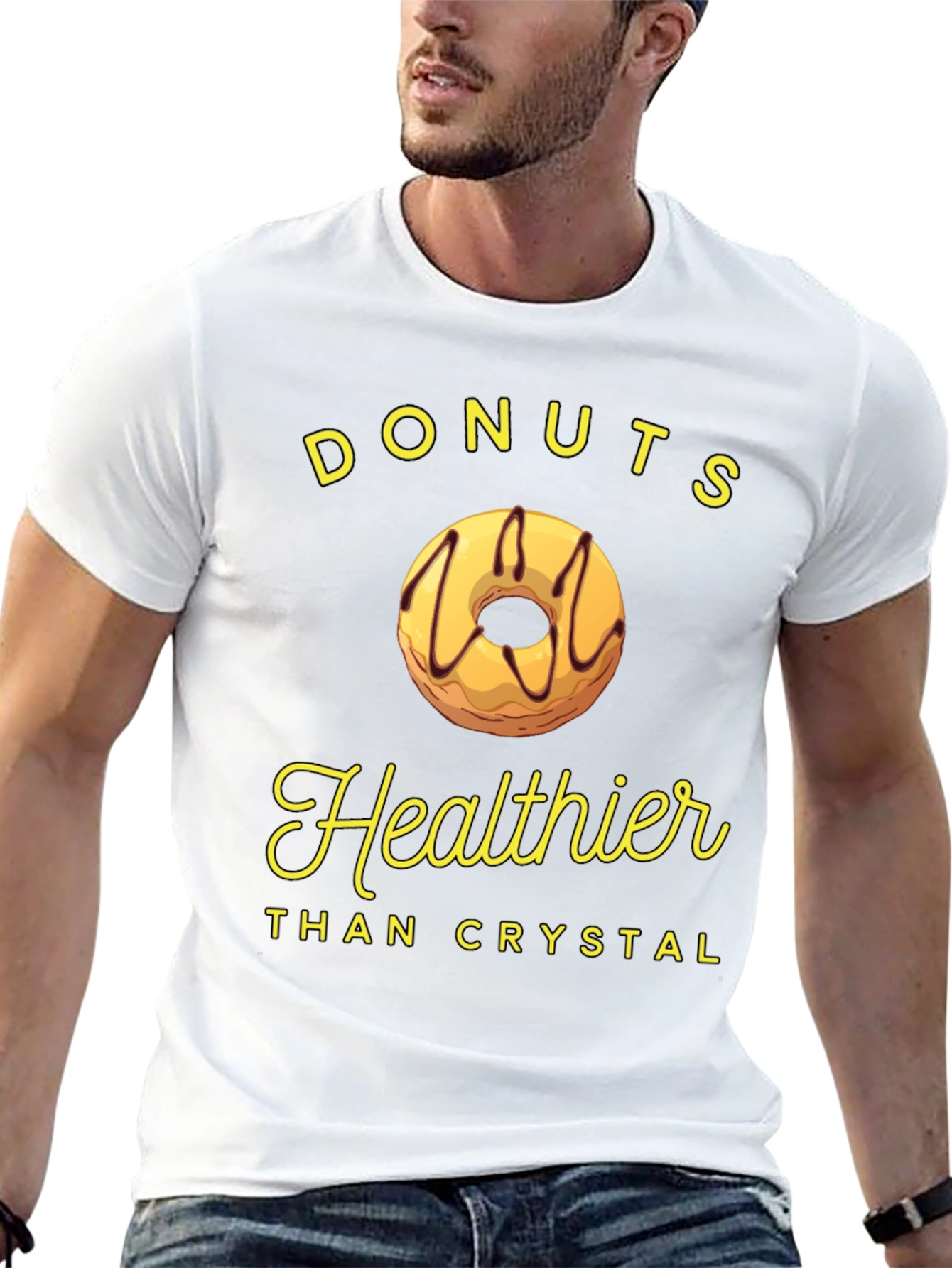 Donuts Healthier Than Crystal Funny T-Shirt