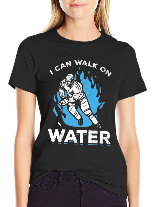 I Can Walk On Water Hockey T-Shirt
