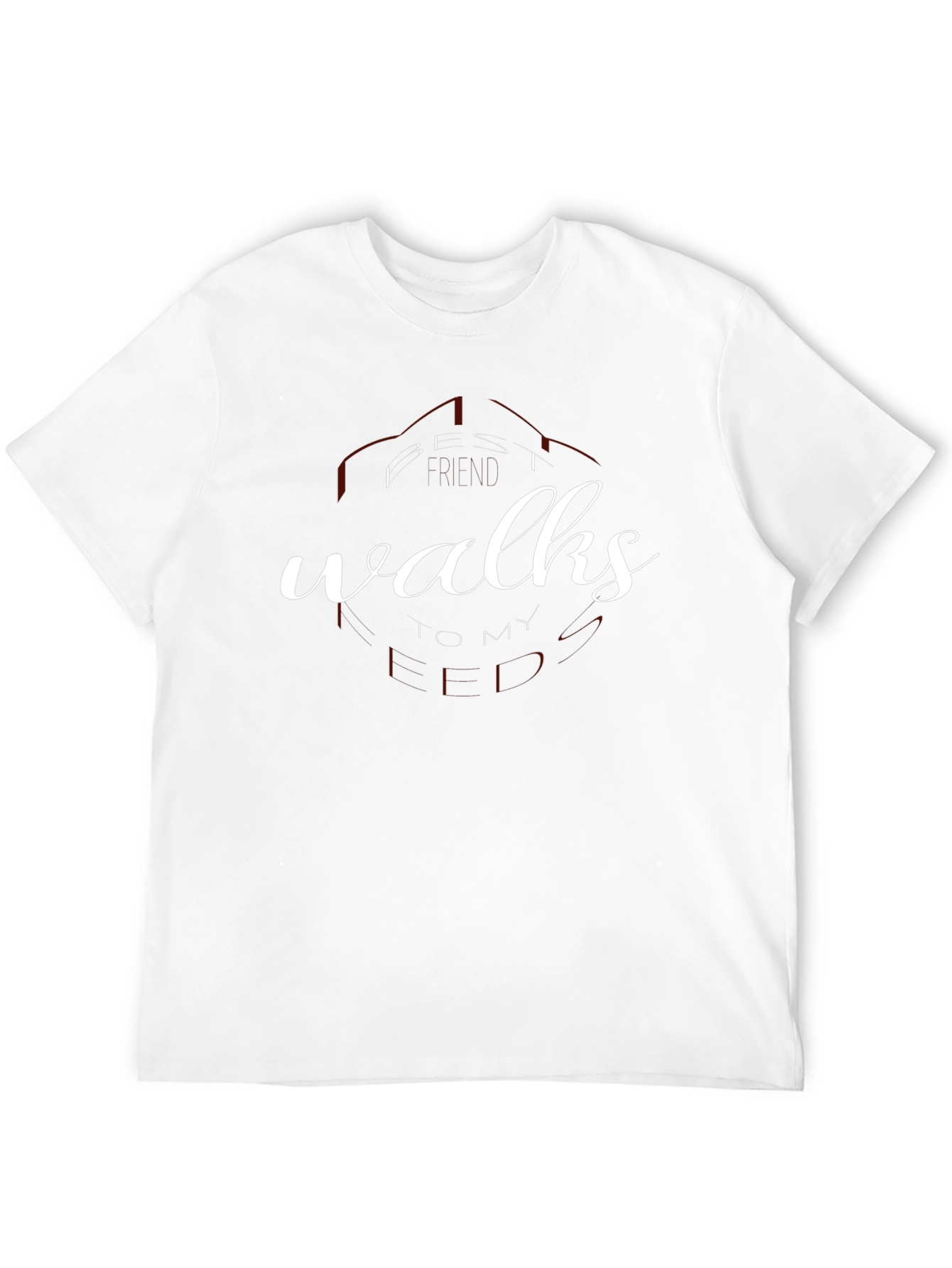 Best Walks To My Heart Black T-Shirt