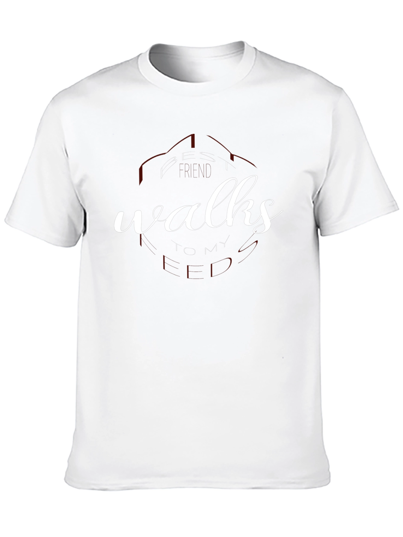 Best Walks To My Heart Black T-Shirt