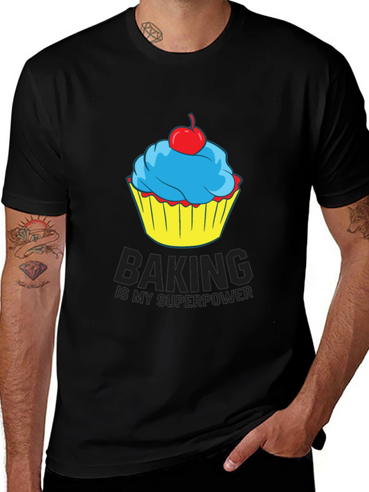 Baking is My Superpower Cupcake T-Shirt