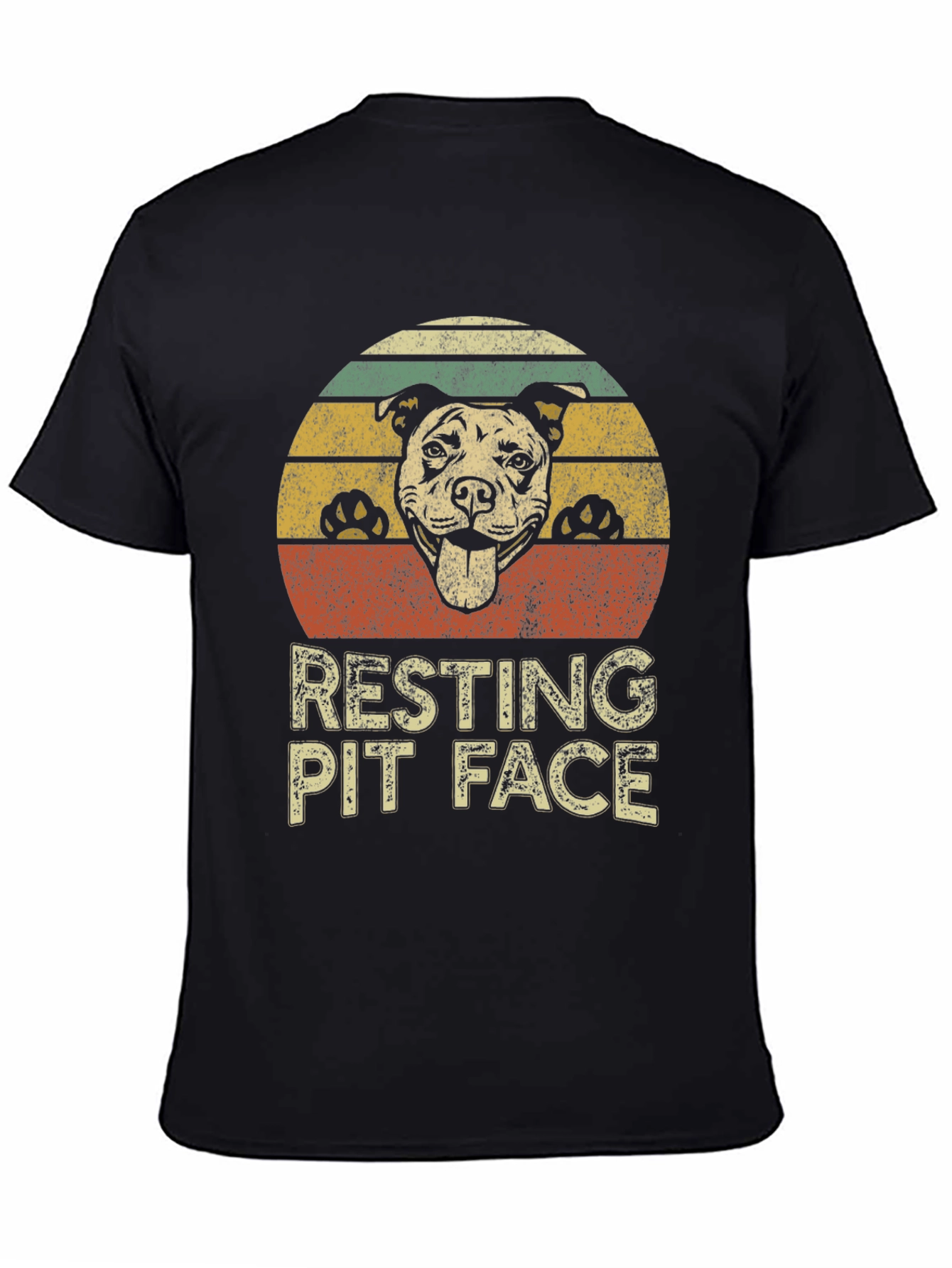 Resting Pit Face Dog Lover T-Shirt