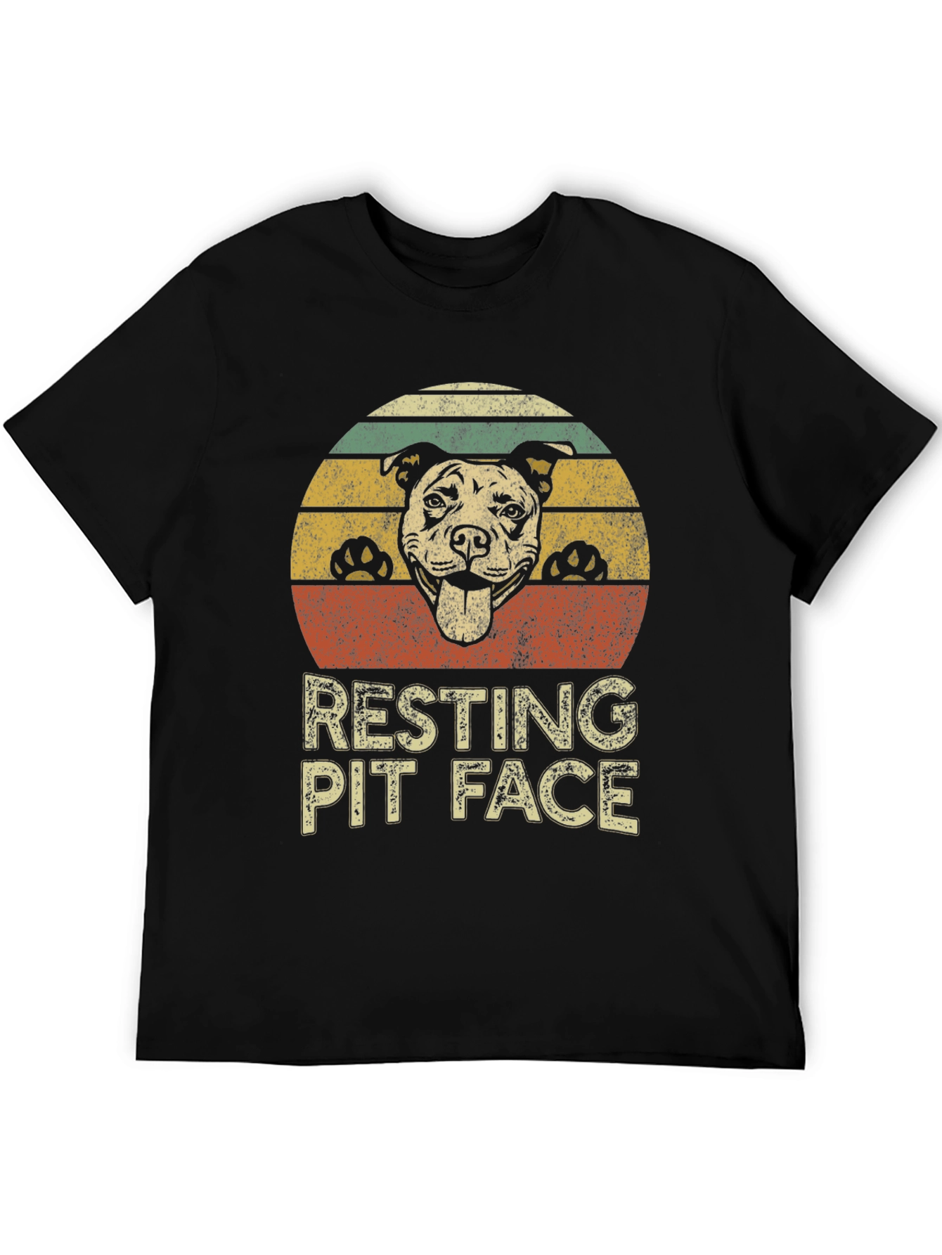 Resting Pit Face Dog Lover T-Shirt