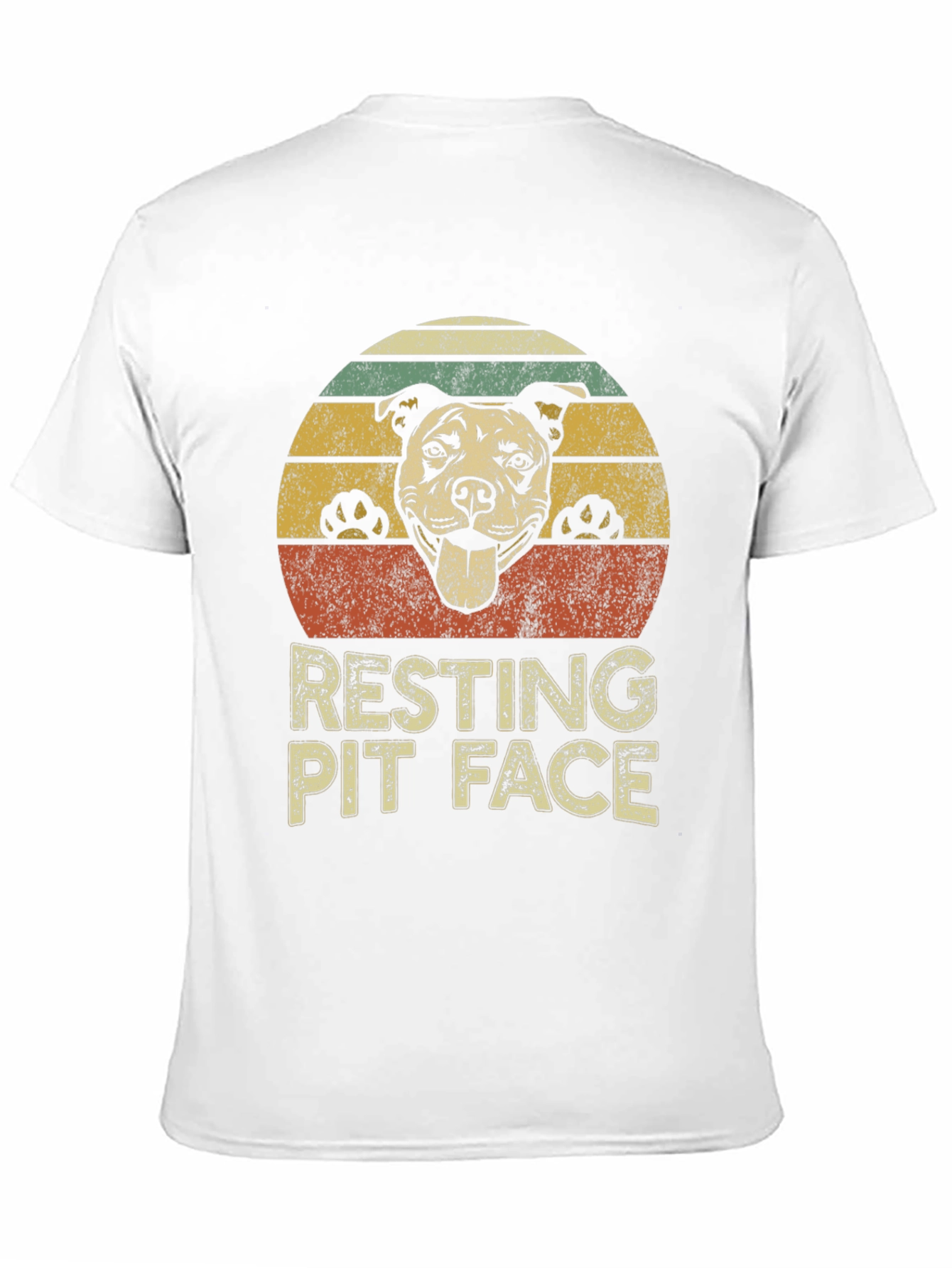 Resting Pit Face Dog Lover T-Shirt
