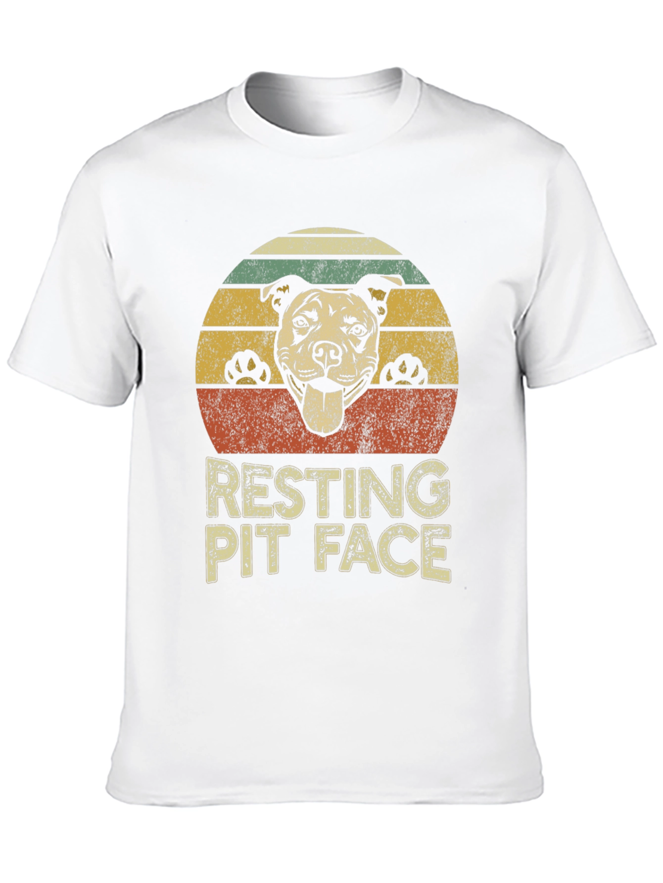 Resting Pit Face Dog Lover T-Shirt