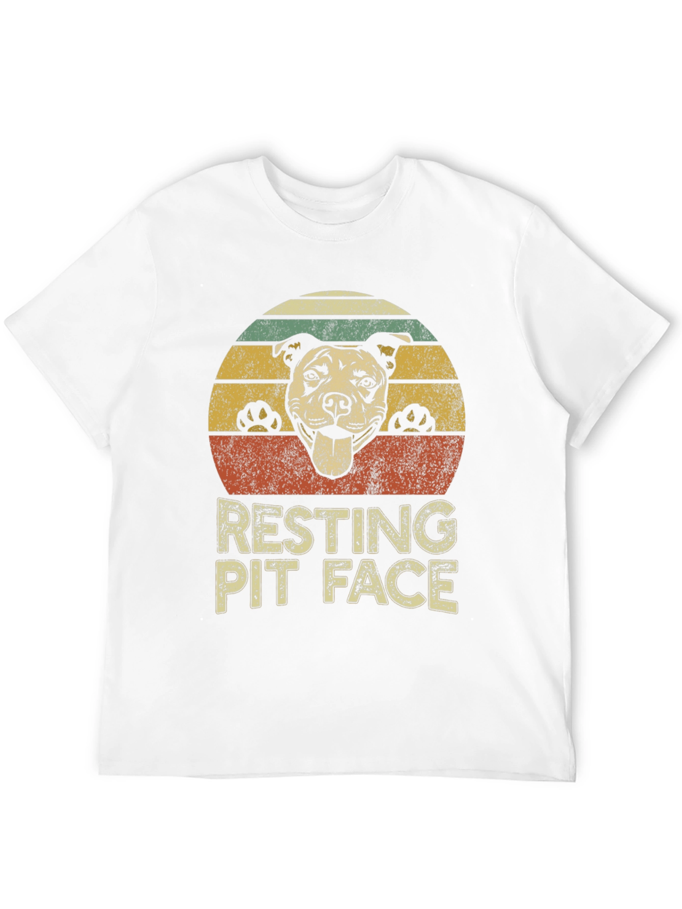 Resting Pit Face Dog Lover T-Shirt