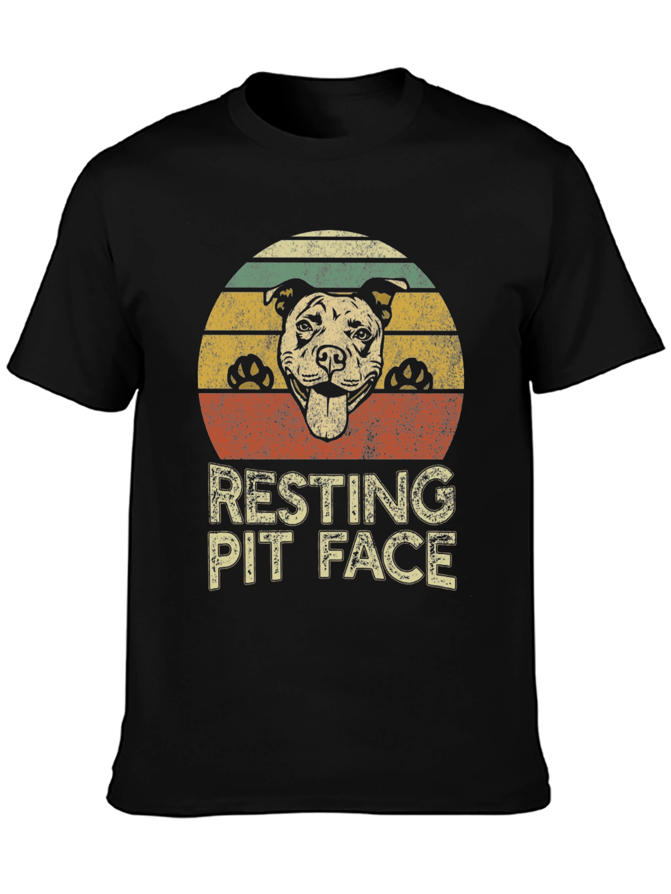 Resting Pit Face Dog Lover T-Shirt