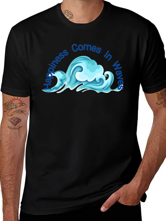 Happiness Wave Graphic T-Shirt