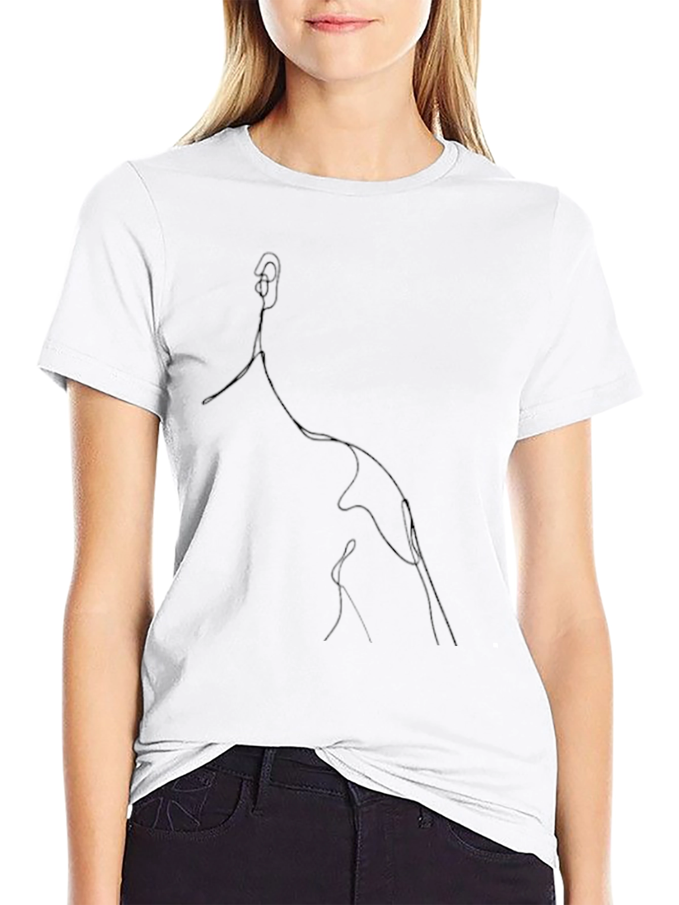 Abstract Line Art T-Shirt
