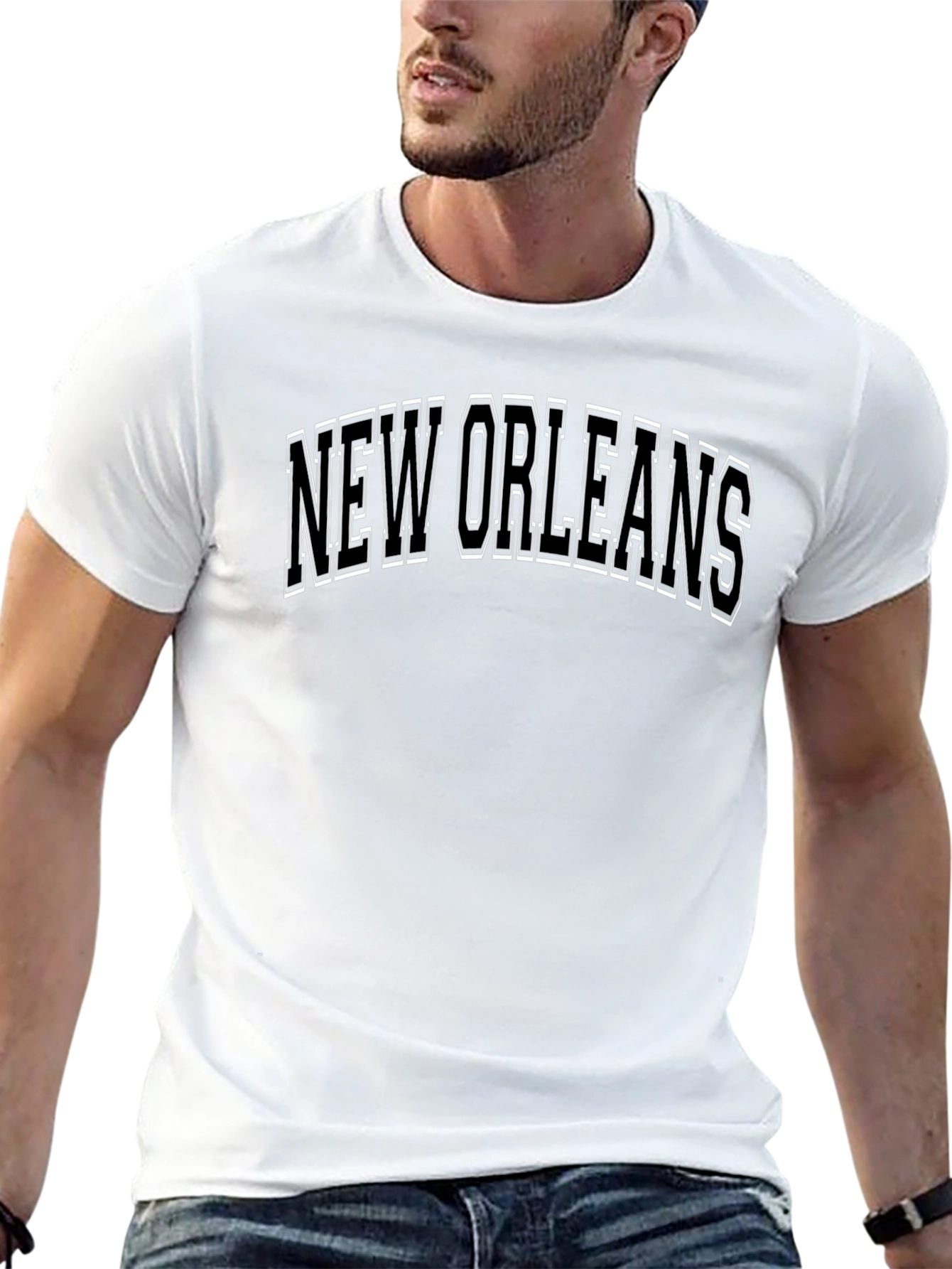 New Orleans Graphic Tee - Stylish Black T-Shirt