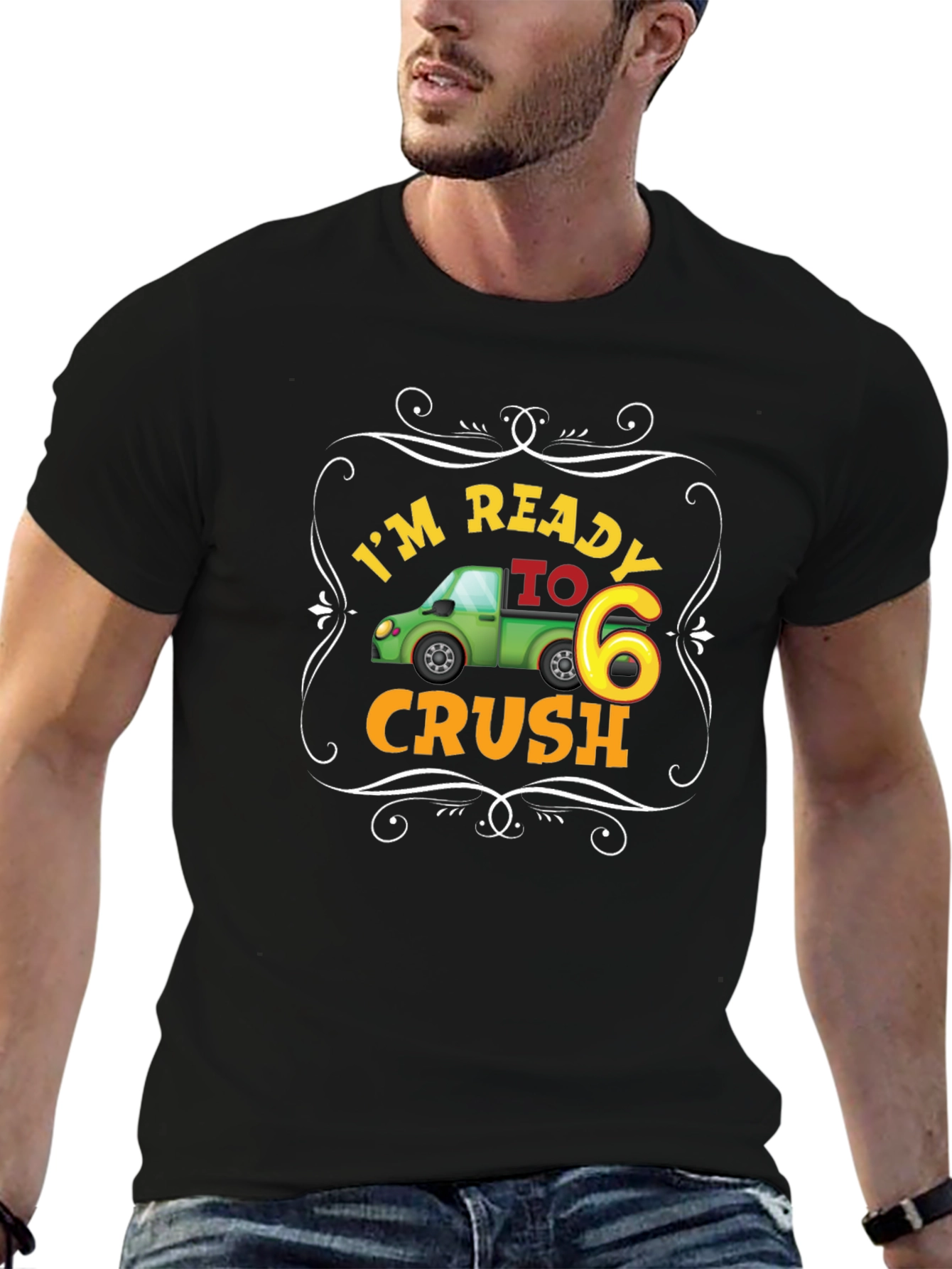 Im Ready to Crush Six Black T-Shirt
