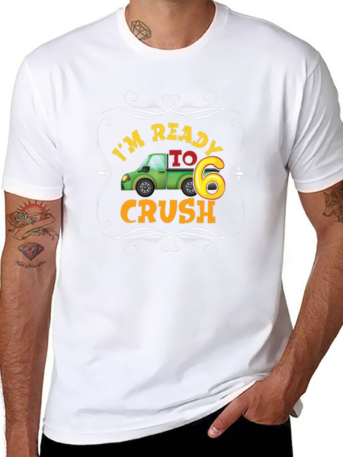 Im Ready to Crush Six Black T-Shirt