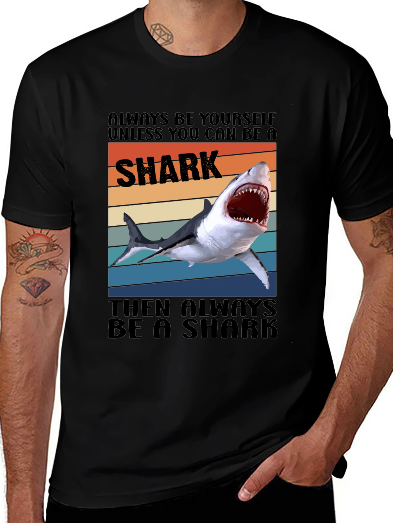 Shark Graphic T-Shirt - Always Be a Shark Tee