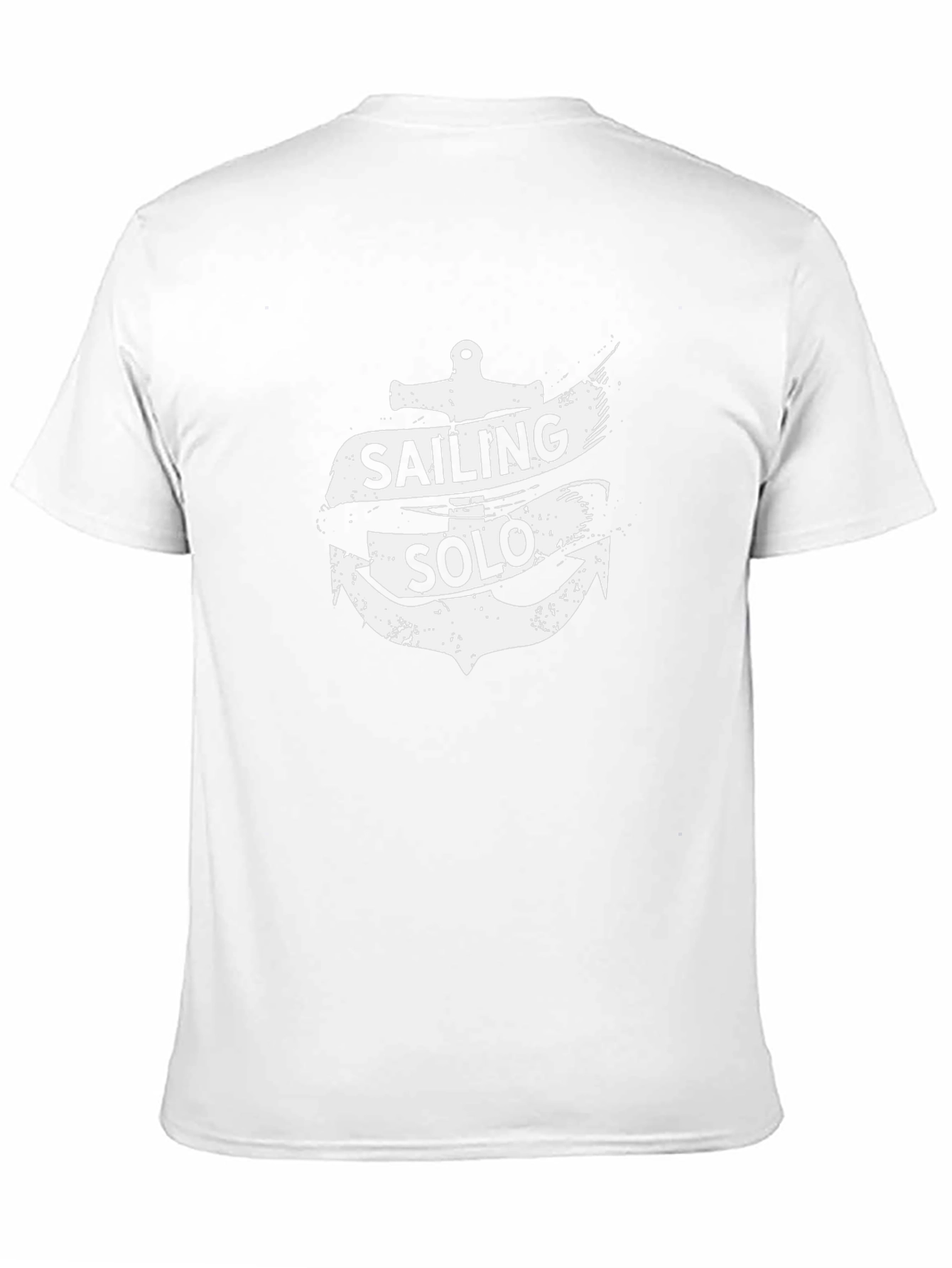 Sailing Solo Graphic Black T-Shirt
