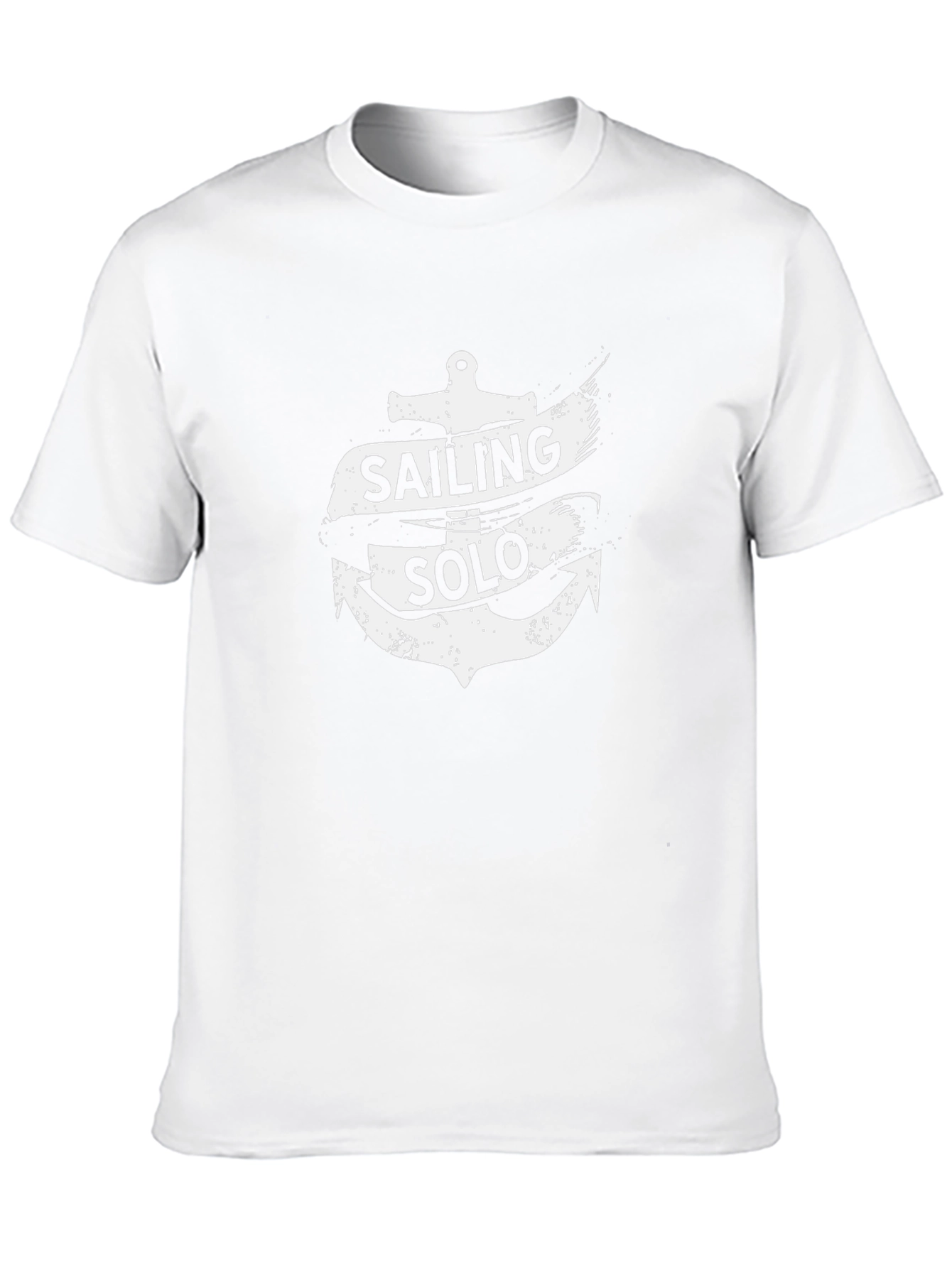Sailing Solo Graphic Black T-Shirt