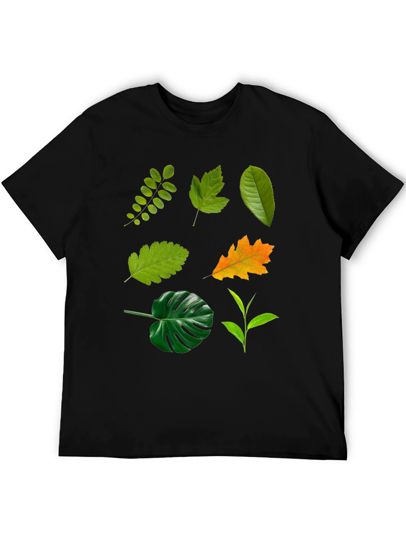Leaf Collection Black T-Shirt