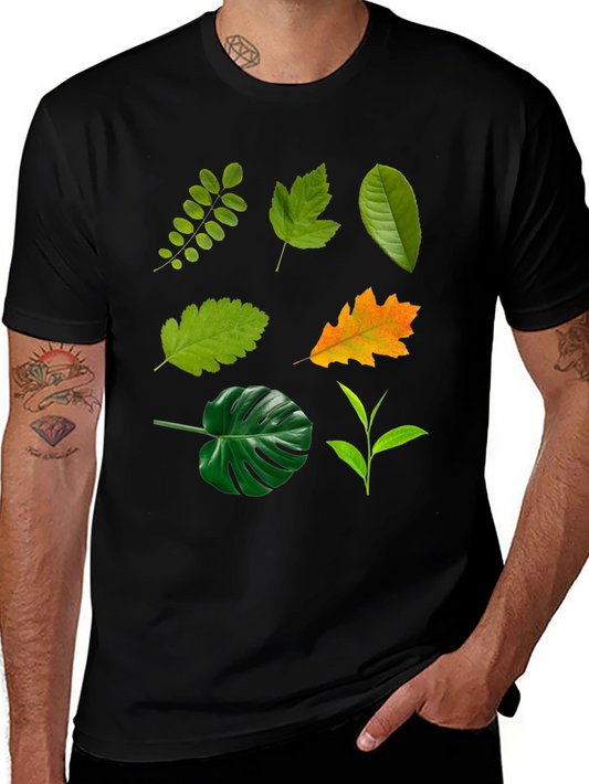Leaf Collection Black T-Shirt