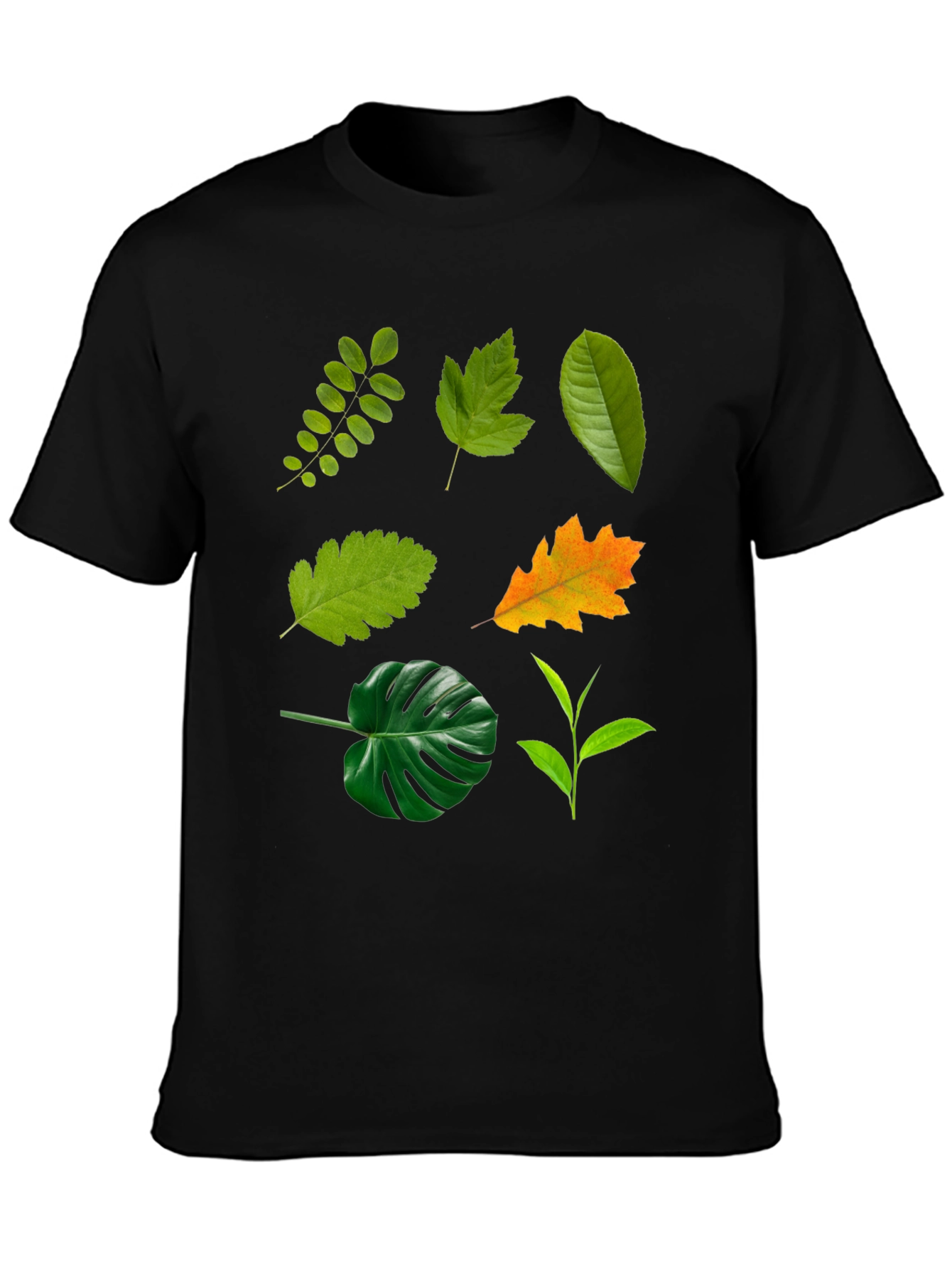 Leaf Collection Black T-Shirt