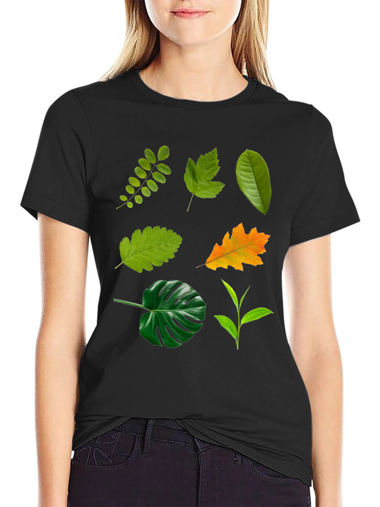 Leaf Collection Black T-Shirt