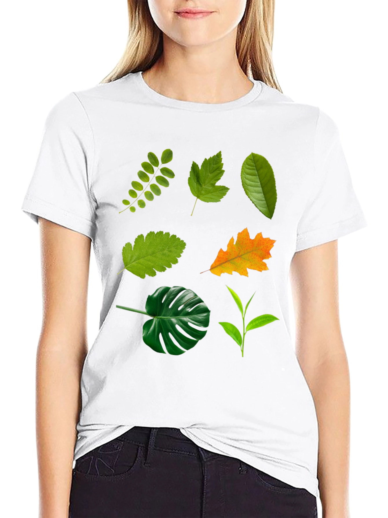 Leaf Collection Black T-Shirt