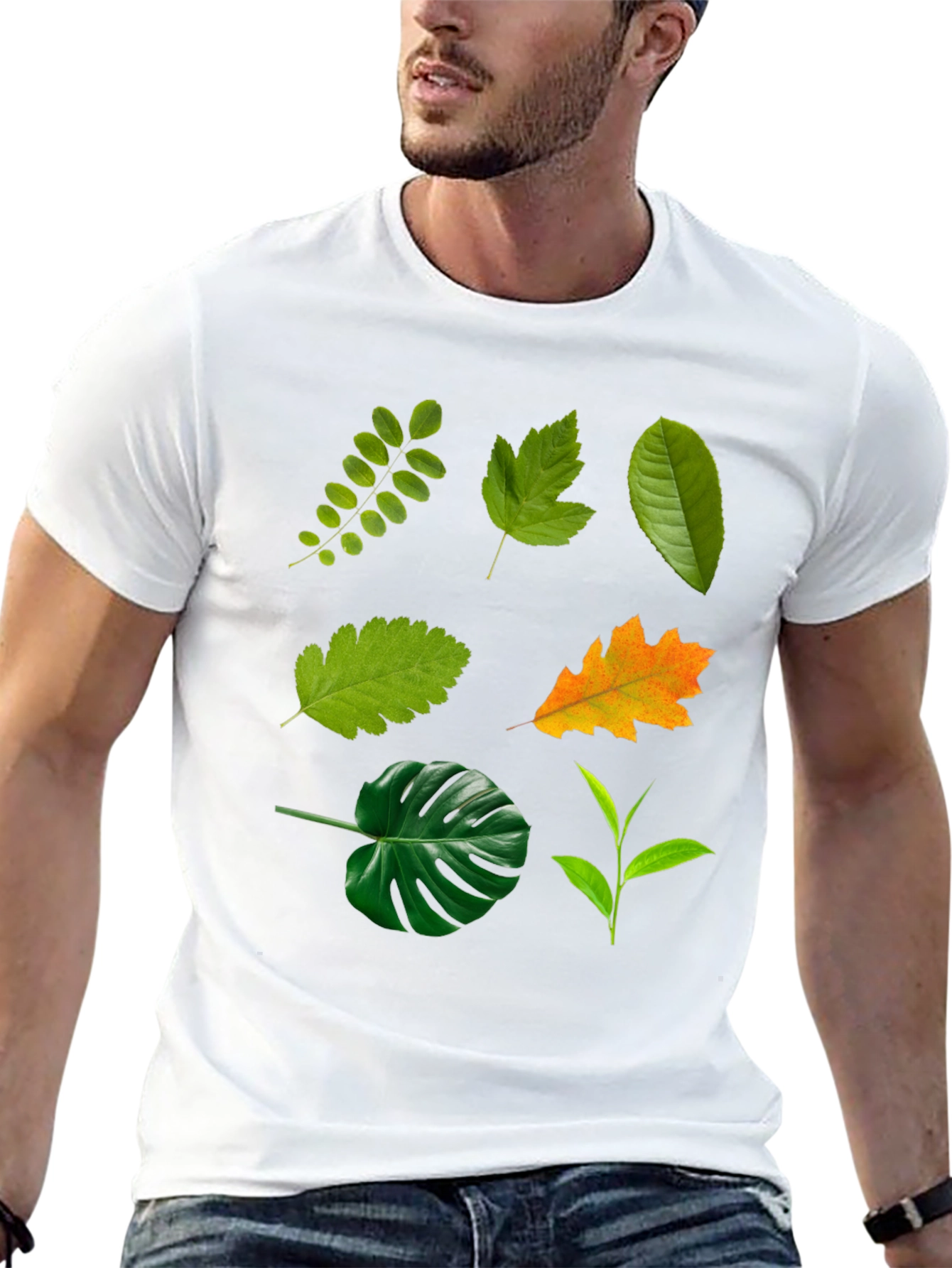 Leaf Collection Black T-Shirt