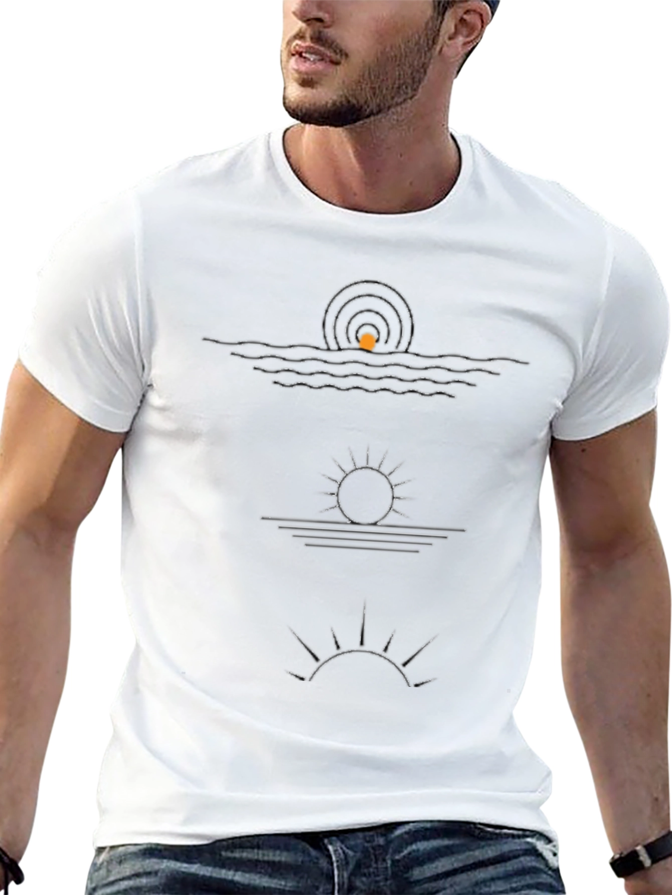 Sunrise Sunset T-Shirt - Relaxed Fit Cotton Tee