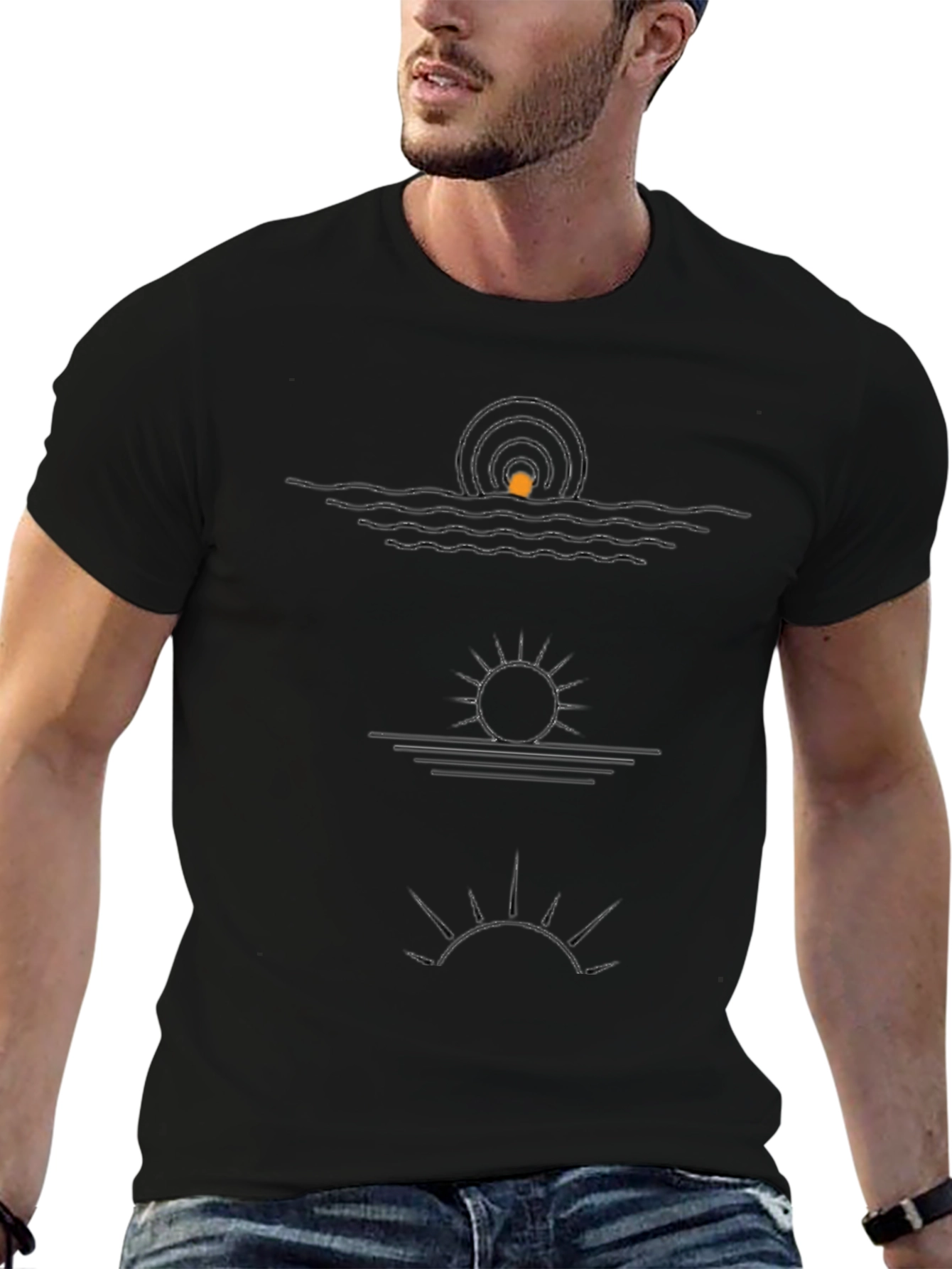 Sunrise Sunset T-Shirt - Relaxed Fit Cotton Tee