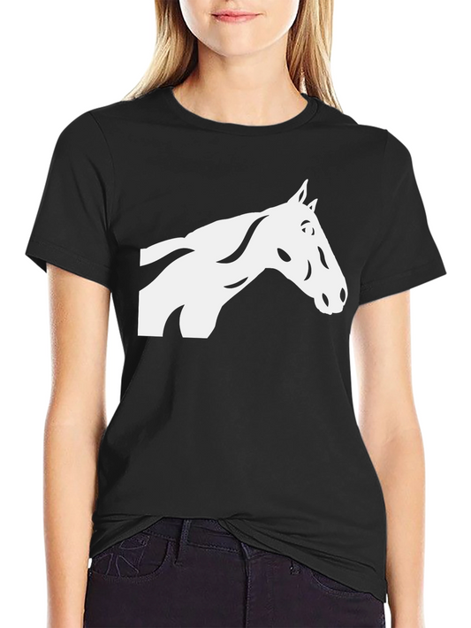 Horse Graphic Black T-Shirt - Stylish & Comfortable