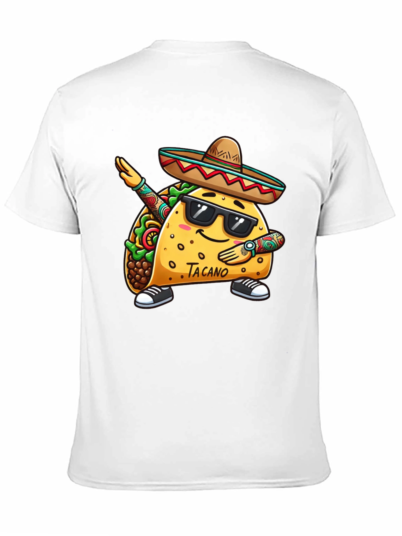Taco Dab Funny Black T-Shirt