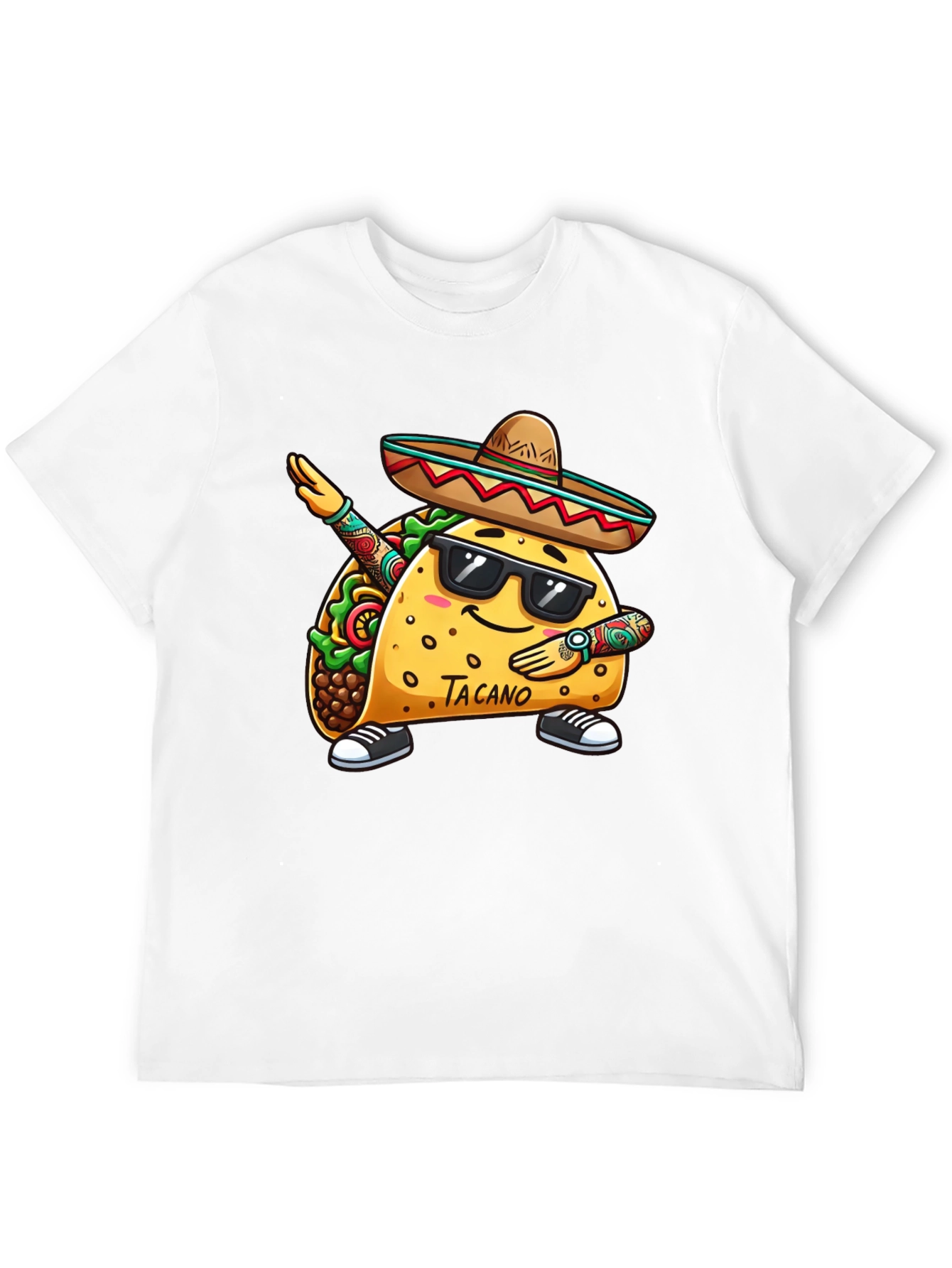 Taco Dab Funny Black T-Shirt