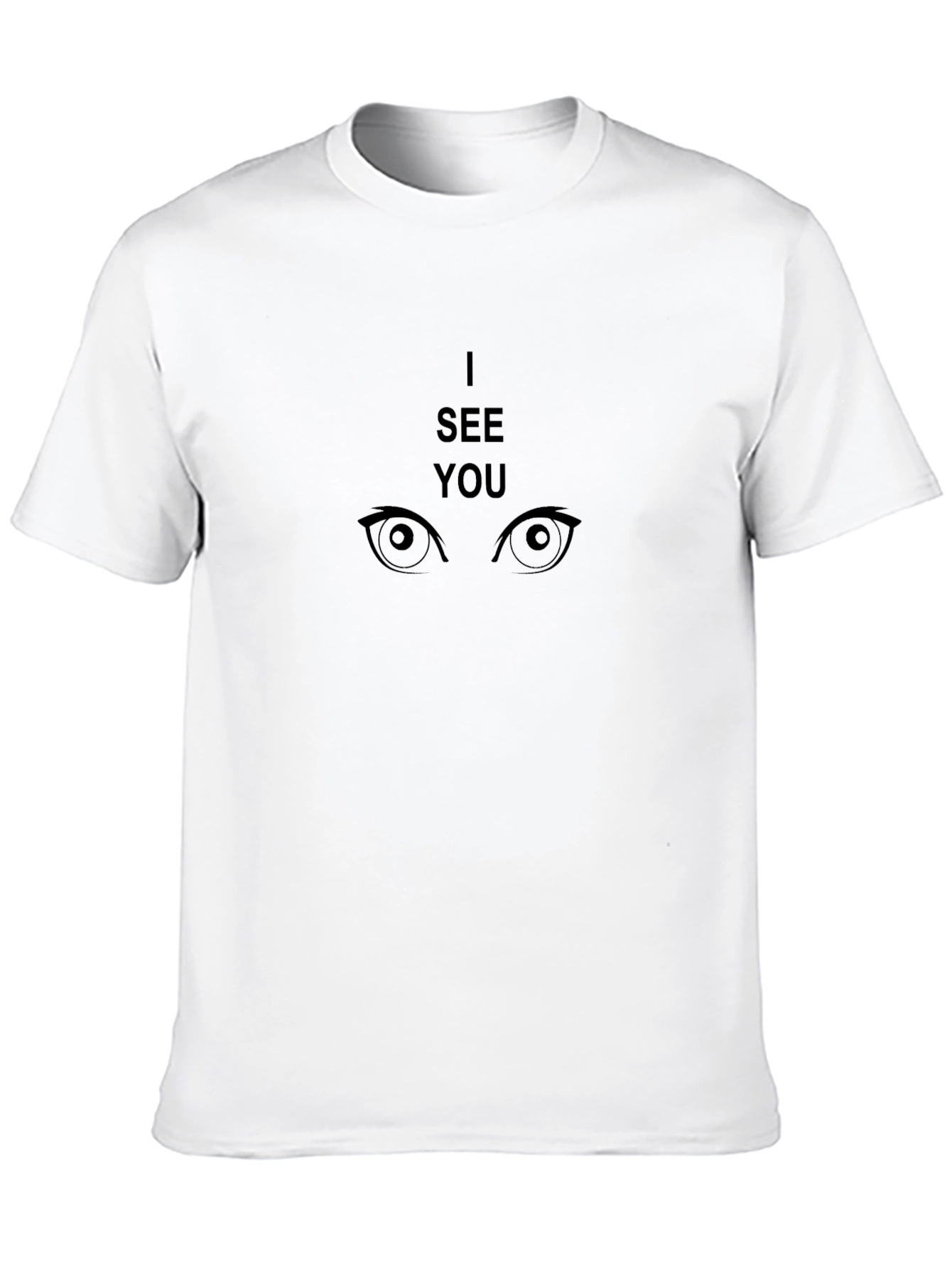 I See You Black Graphic T-Shirt