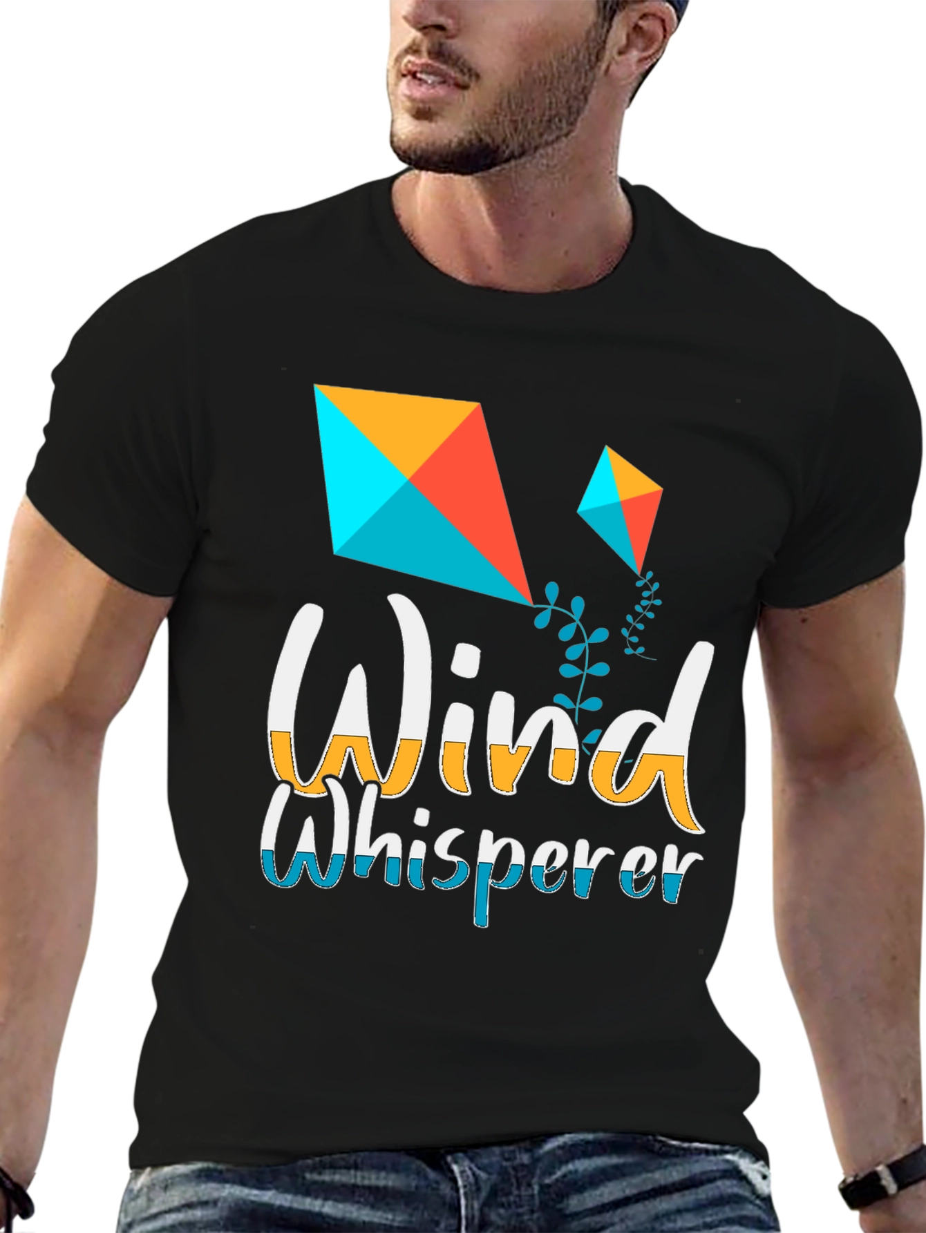 Wind Whisperer Graphic Tee - Kite Design