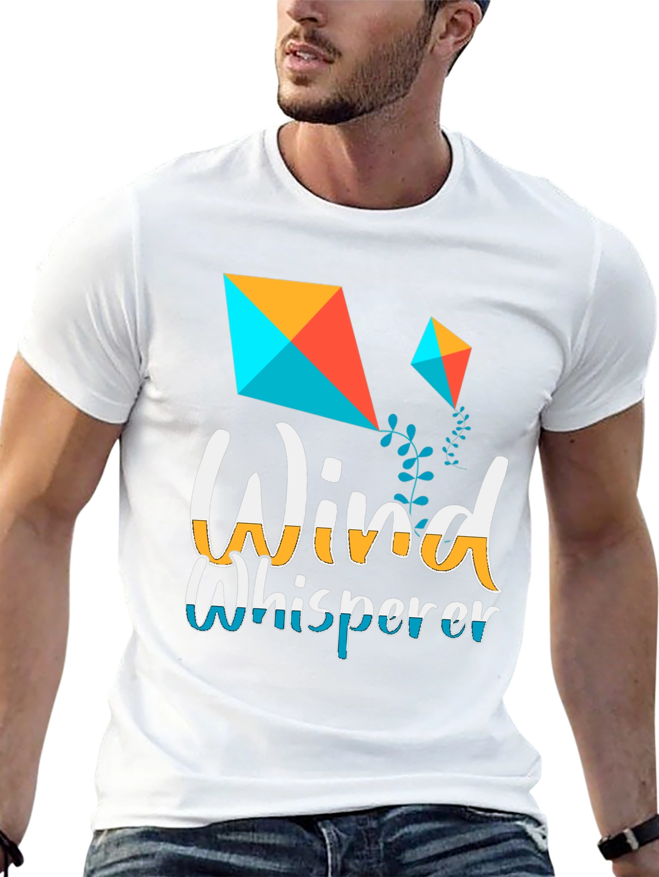Wind Whisperer Graphic Tee - Kite Design