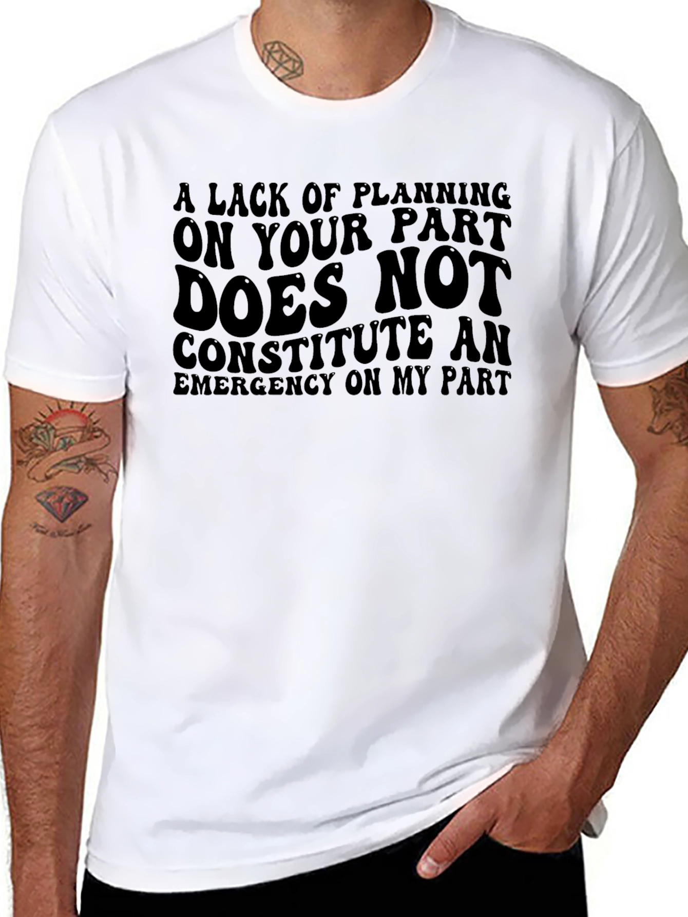Funny Sarcastic Tee: Not My Emergency