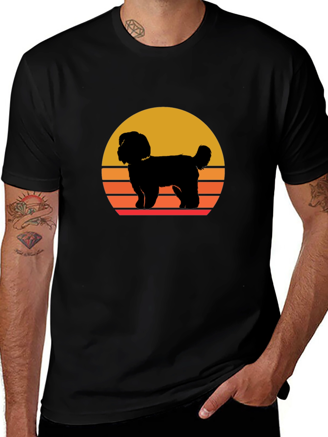 Retro Dog Silhouette T-Shirt