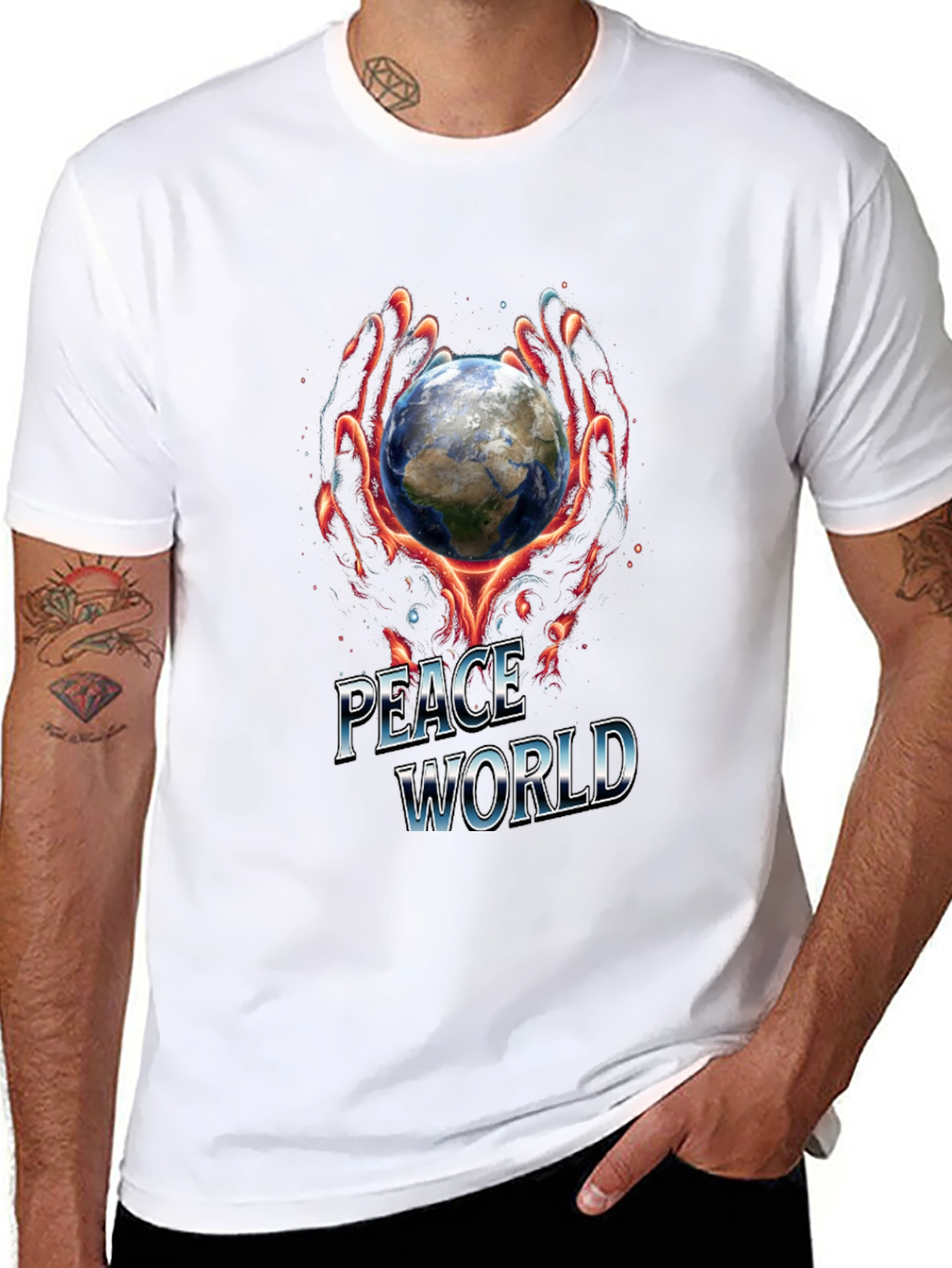 Peace World Graphic T-Shirt