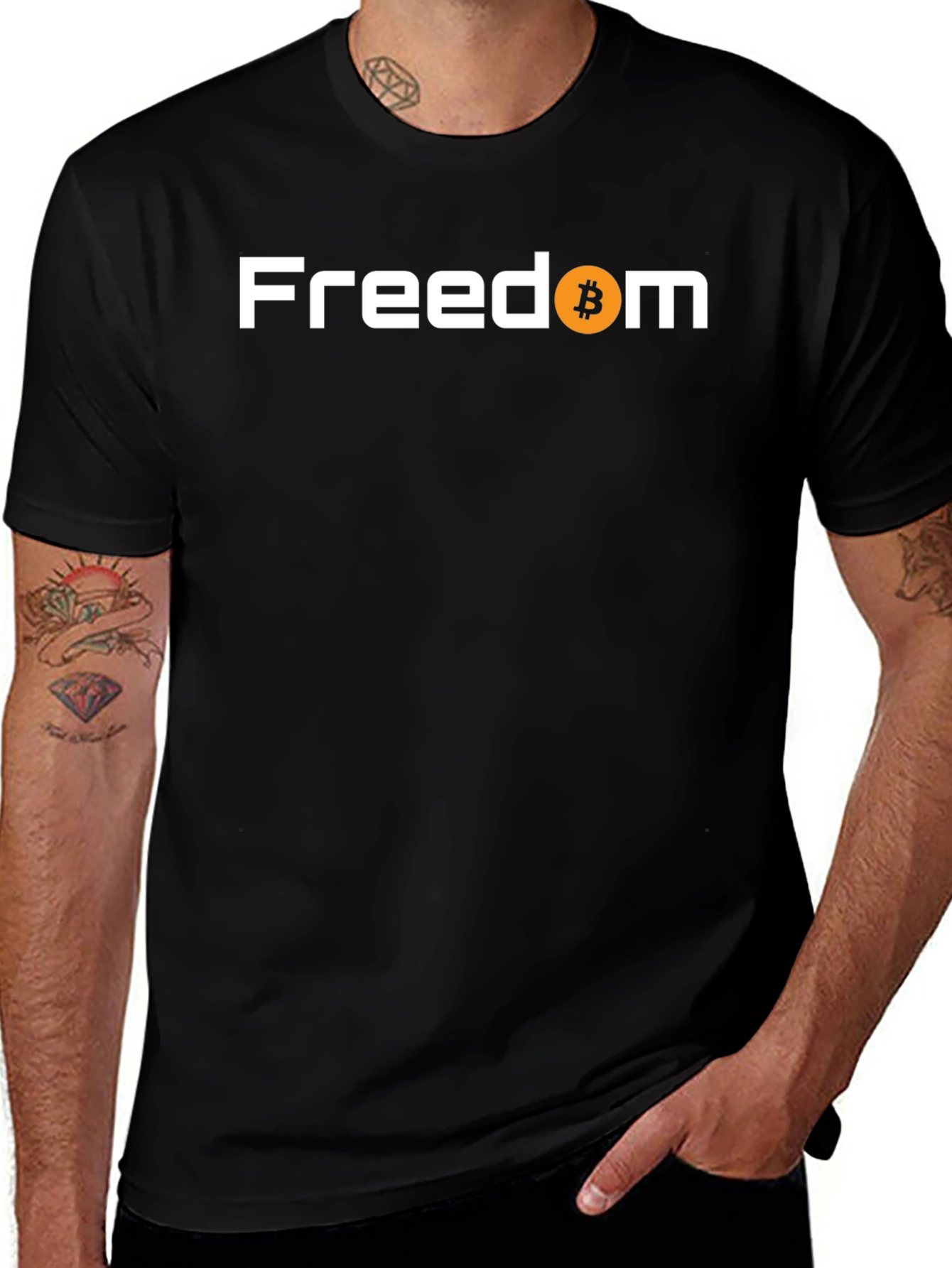 Bitcoin Freedom Graphic Tee - Crypto Inspired T-Shirt