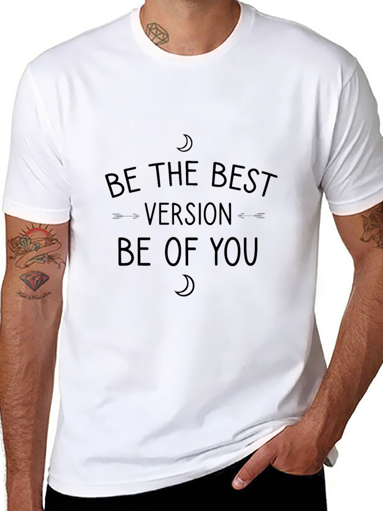 Motivational Black T-Shirt: Be The Best Version of You
