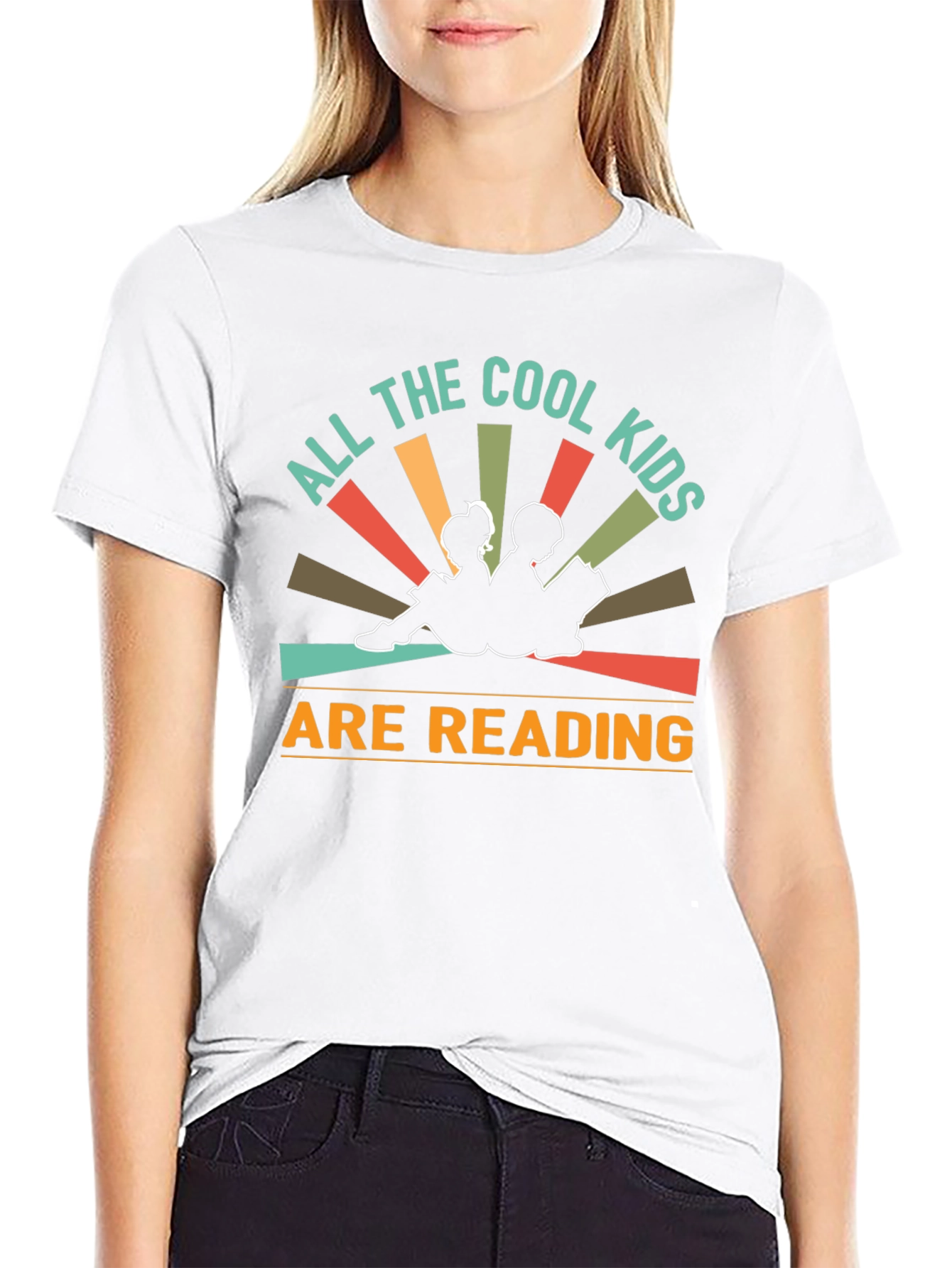Cool Kids Reading Graphic T-Shirt