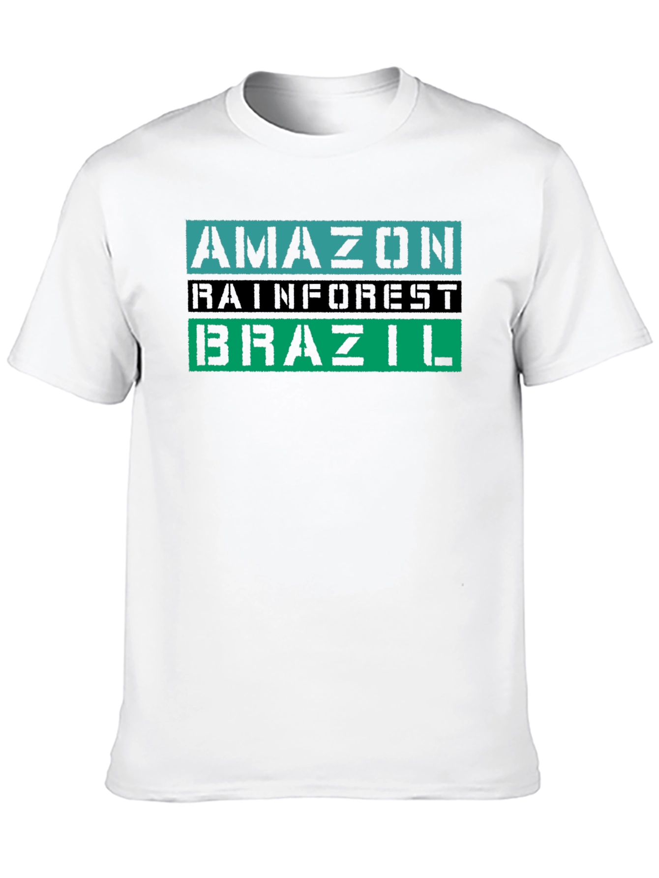 Amazon Rainforest Brazil Tee - Black Graphic T-Shirt