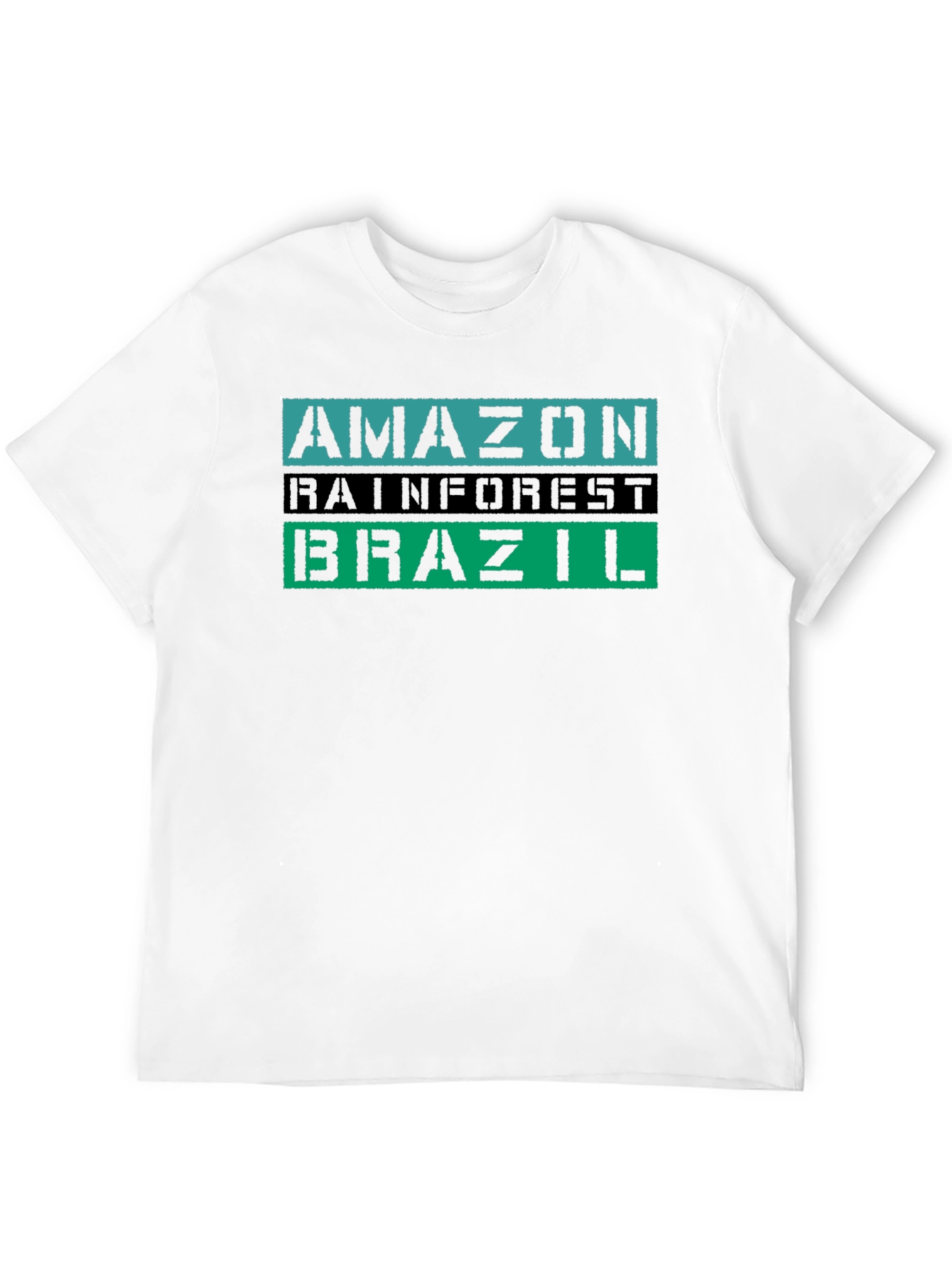 Amazon Rainforest Brazil Tee - Black Graphic T-Shirt