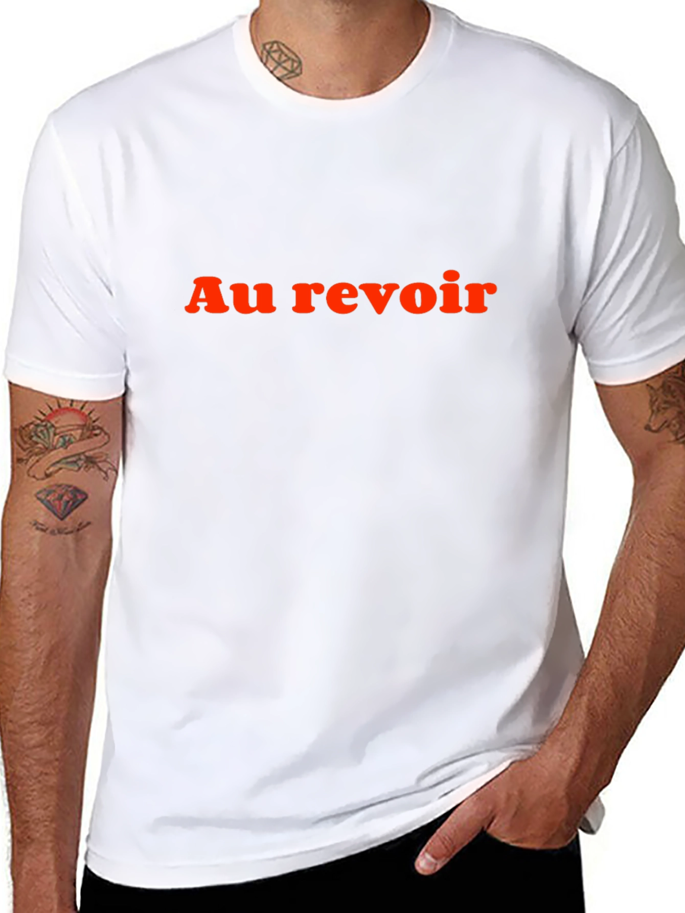 Au Revoir Graphic Tee - Classic Black T-Shirt
