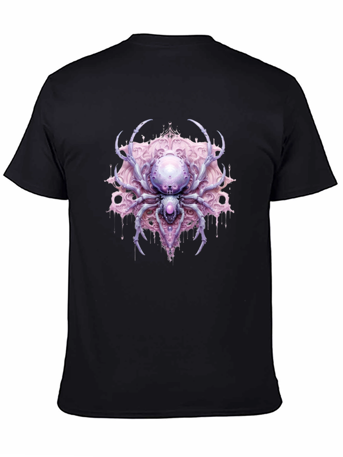 Gothic Spider Graphic Tee - Unique Statement Shirt