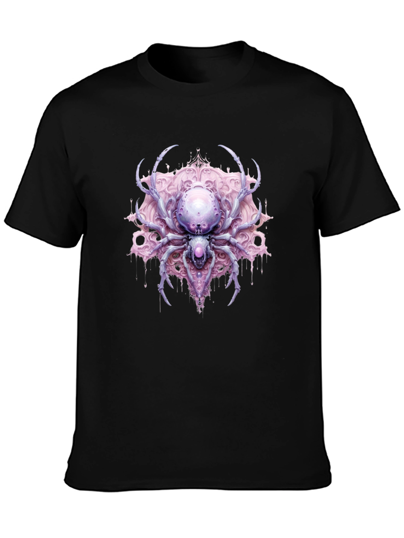 Gothic Spider Graphic Tee - Unique Statement Shirt