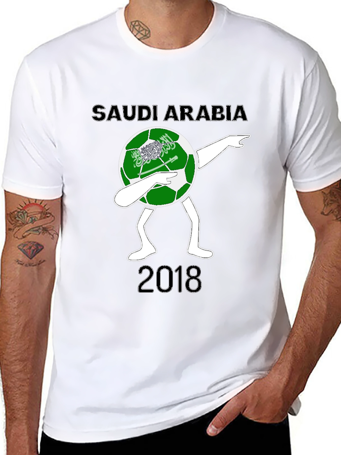 Saudi Arabia Soccer Dab 2018 Graphic Tee
