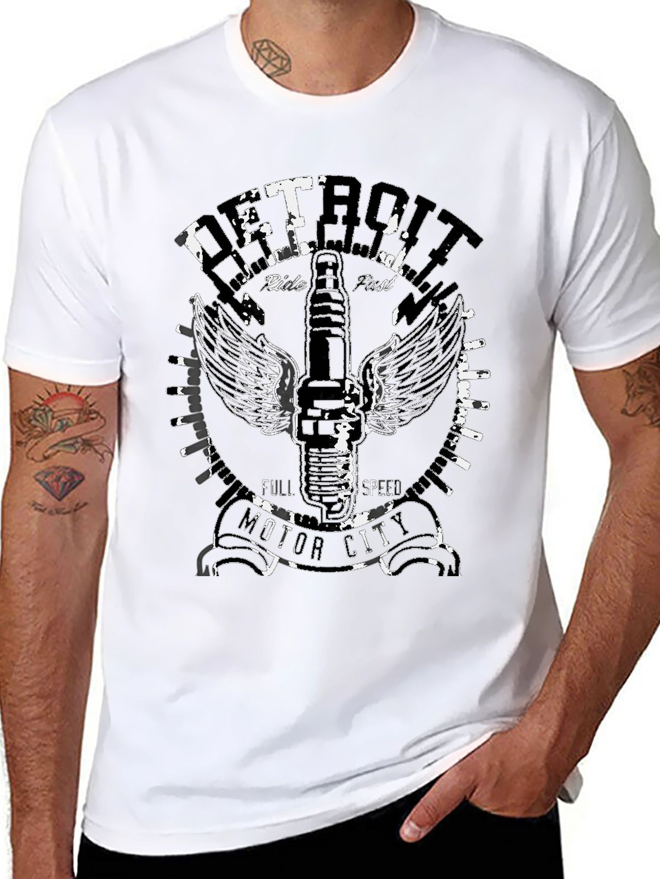 Detroit Motor City Graphic T-Shirt