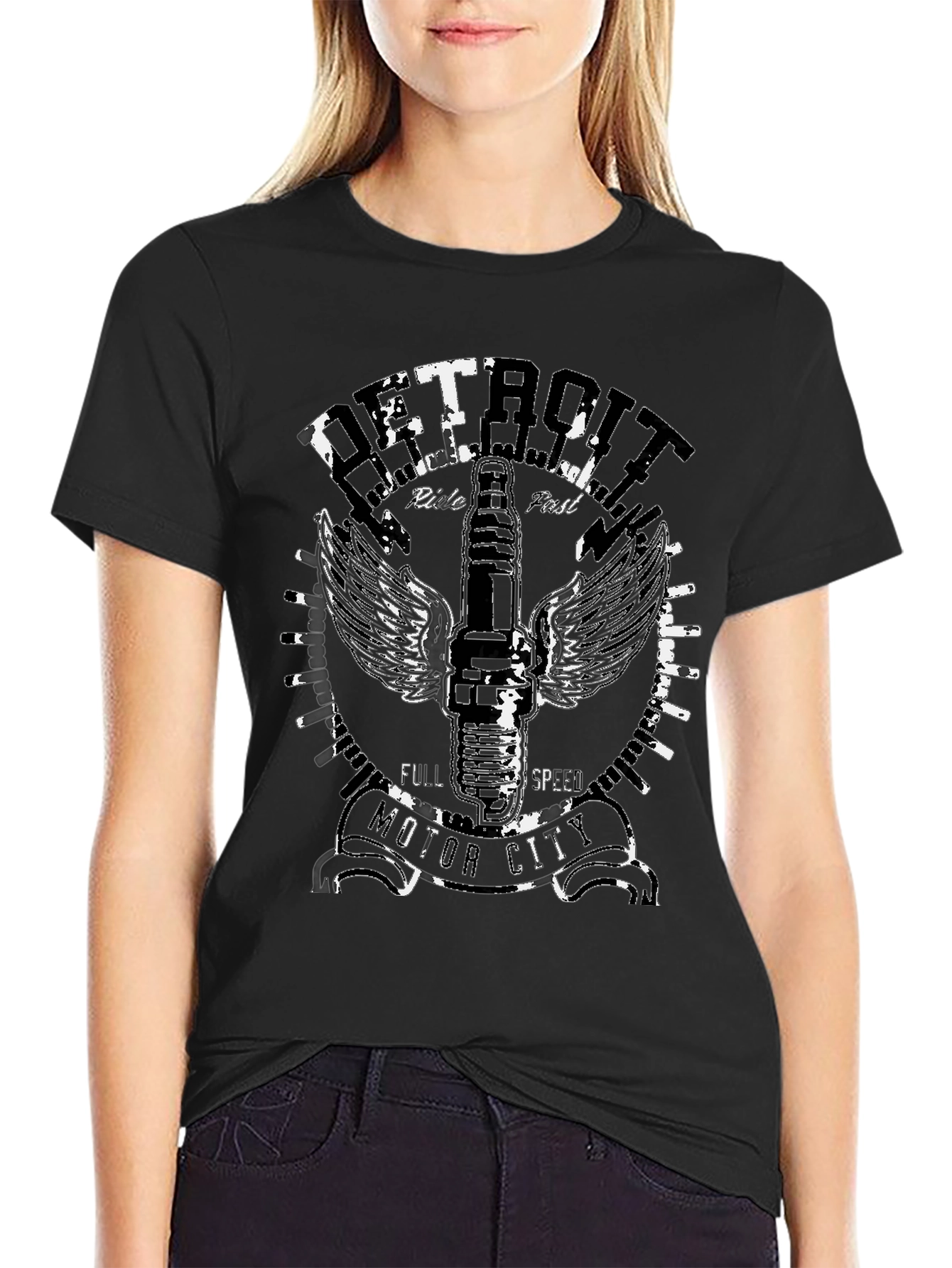 Detroit Motor City Graphic T-Shirt