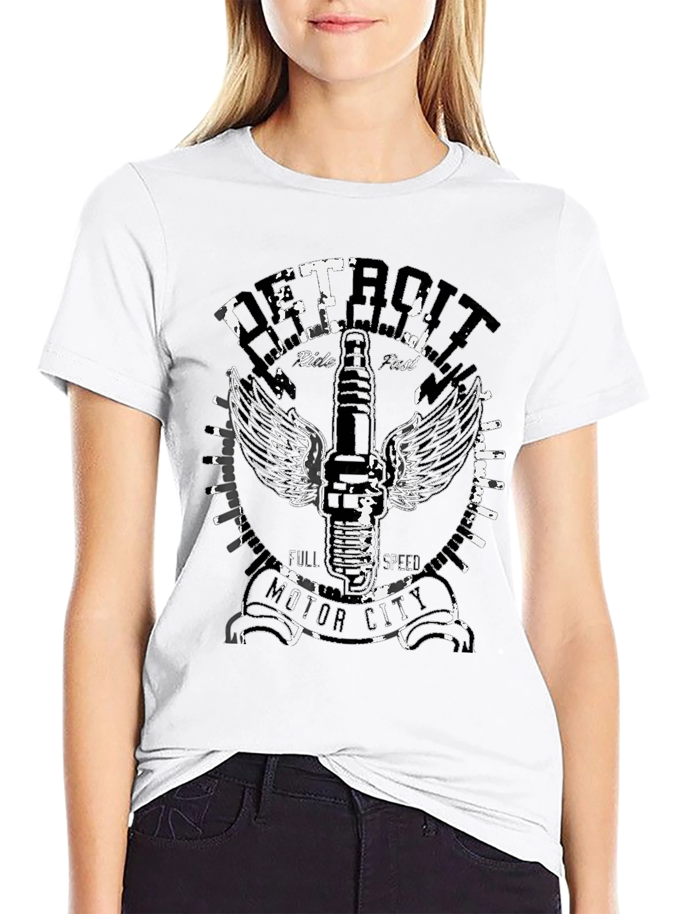 Detroit Motor City Graphic T-Shirt